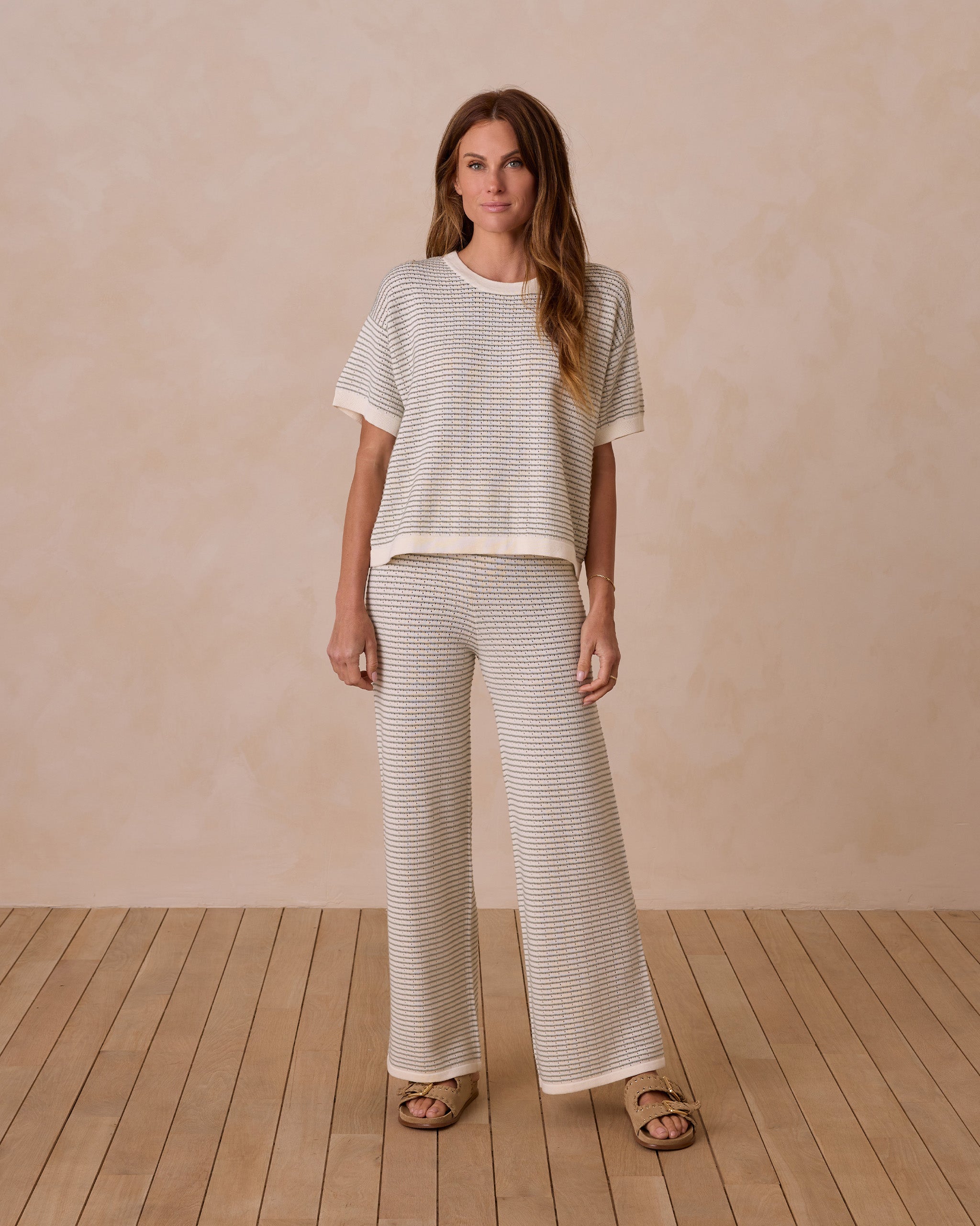  Knit Wide Leg Pant | Sage Stripe、mySite、layawaytickets