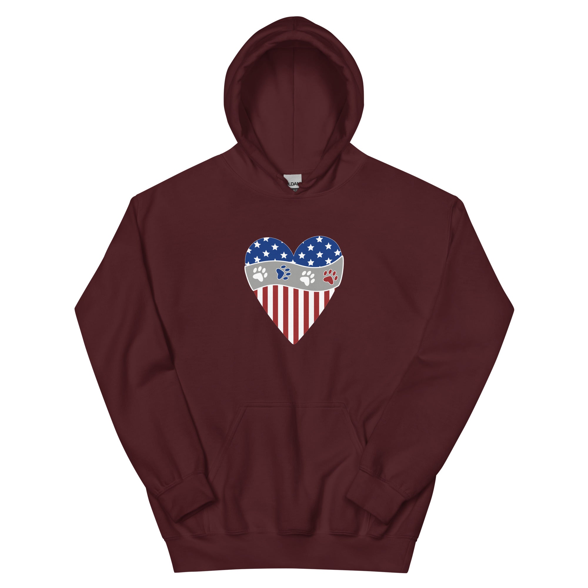 Patriotic Heart Hoodie、mySite、camillekostekn