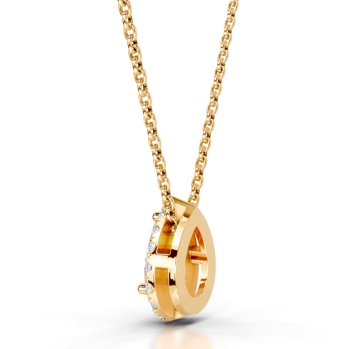 Chantal Diamond Pendant (1.2 Carat) -18K Yellow Gold、mySite、hinf8tx79
