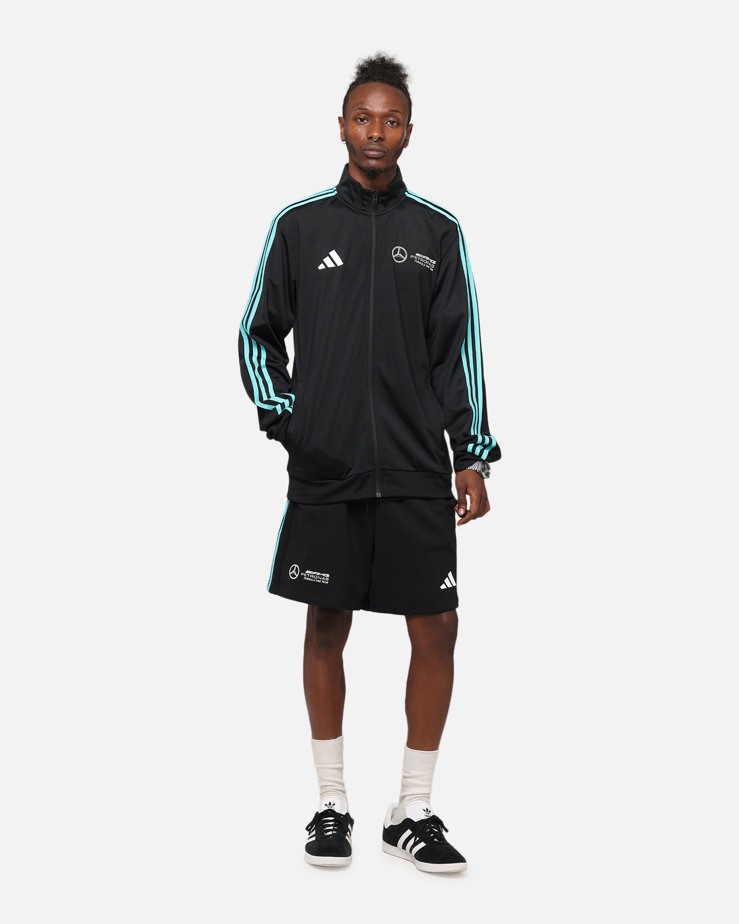 adidas x Mercedes-AMG PETRONAS Formula One F1 DNA Track Jacket Black/White、mySite、zt4zffjzw