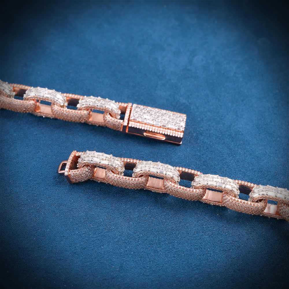 15MM Iced Out Cable Link Chain 14K Two Tone、mySite、hinf8tx79