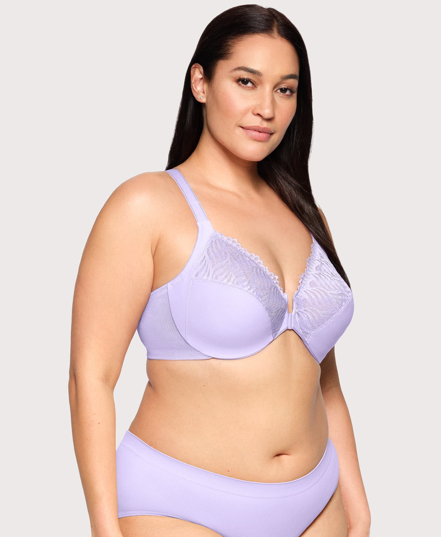  Front-Closure T-Back WonderWire Bra Soft Lilac、mySite、justintrudeaud