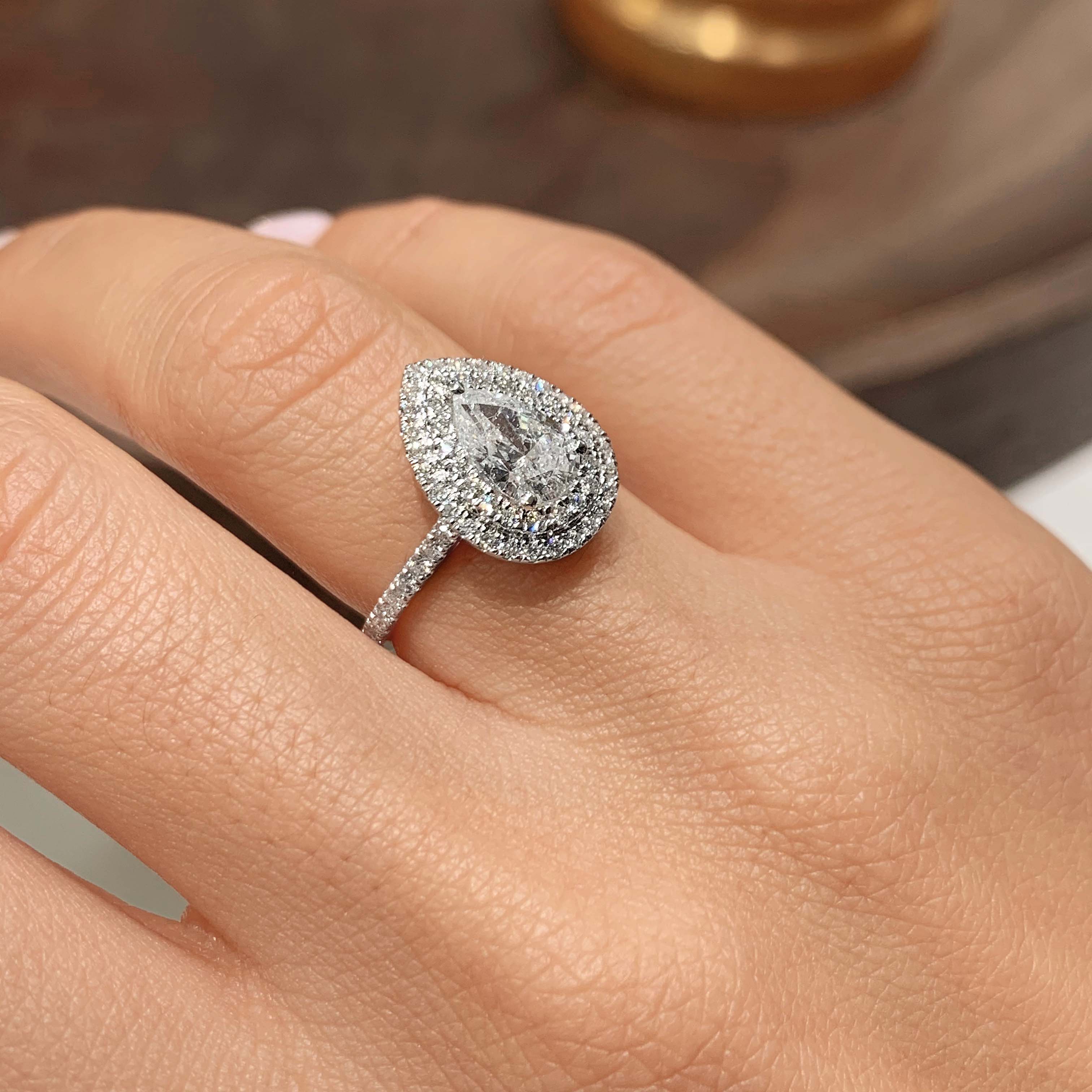Gloria Lab Grown Diamond Ring -14K White Gold、mySite、hinf8tx79