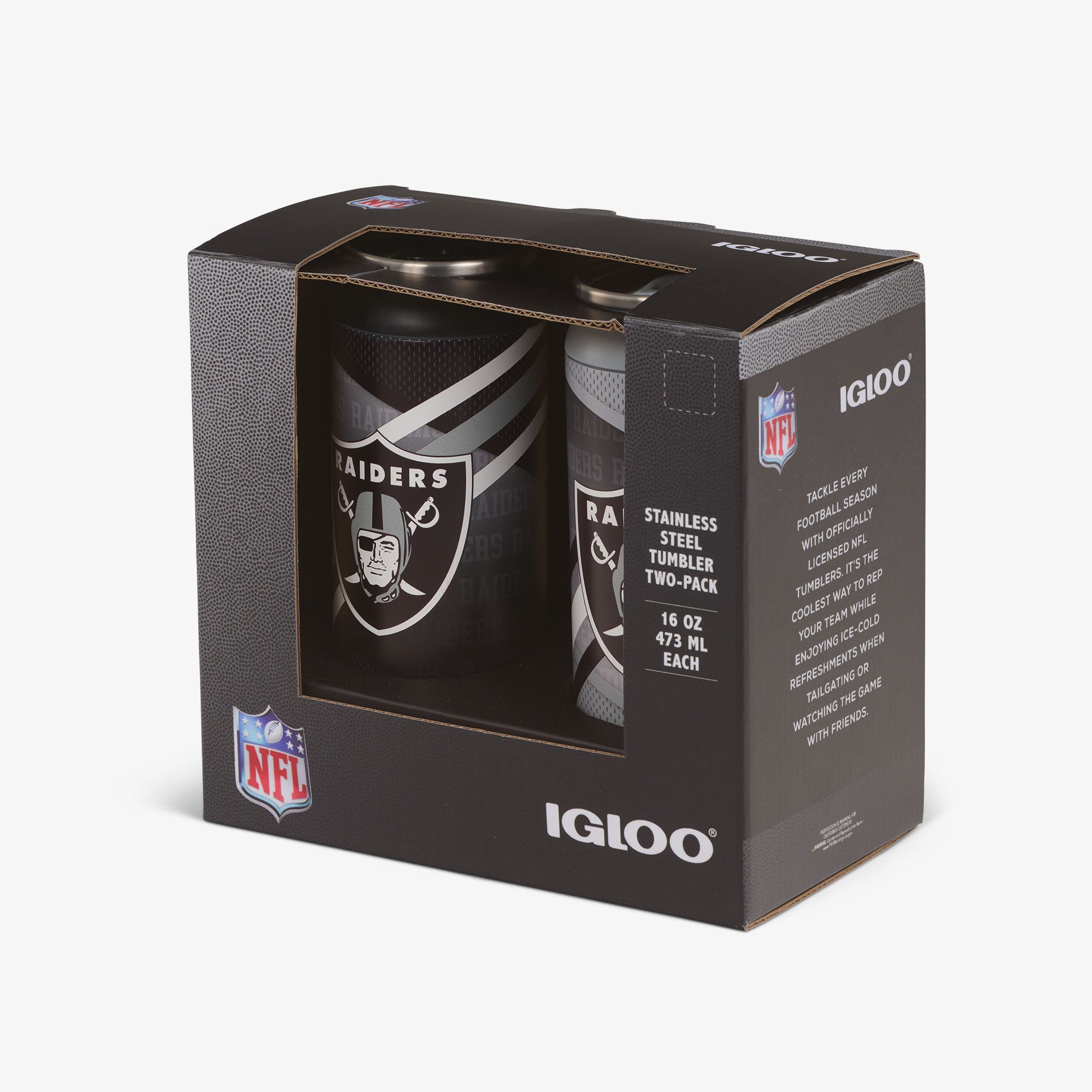 Las Vegas Raiders Home & Away 16 Oz Can 2-Pack、mySite、noshort