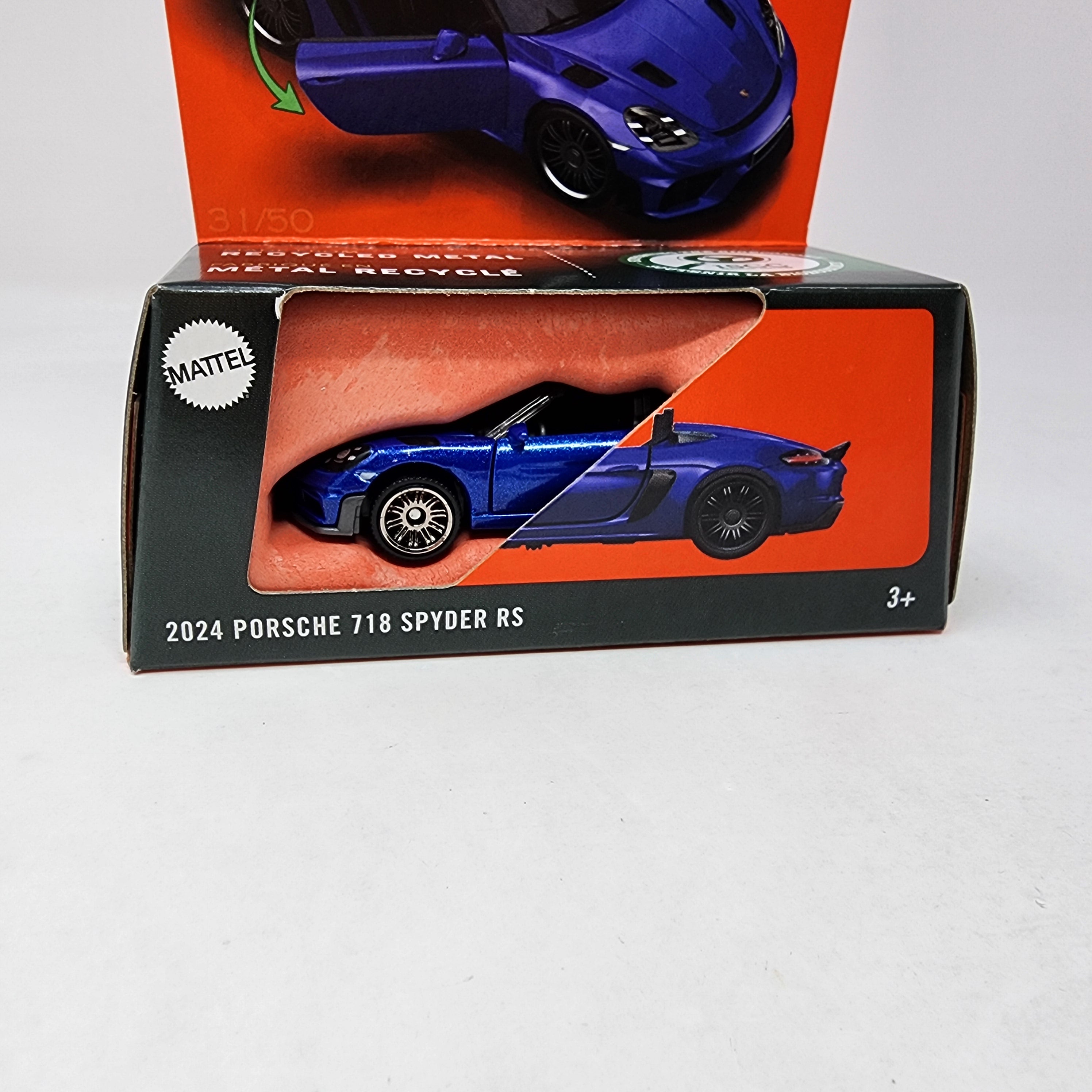 2024 Porsche 718 Spyder RS* Blue * 2025 Matchbox Moving Parts Case E、mySite、hgirdovlk