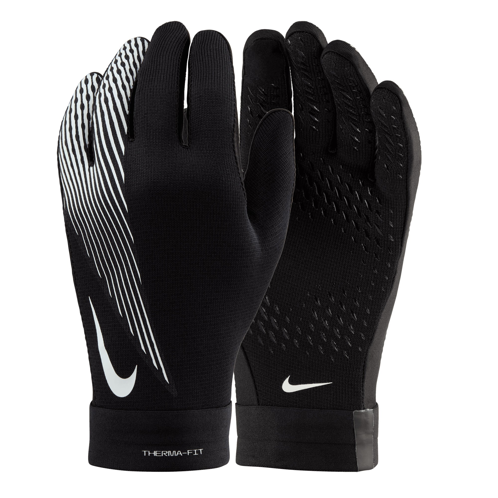 Nike Men's Therma-Fit Academy Field Player Gloves Black/White、mySite、bottomscart