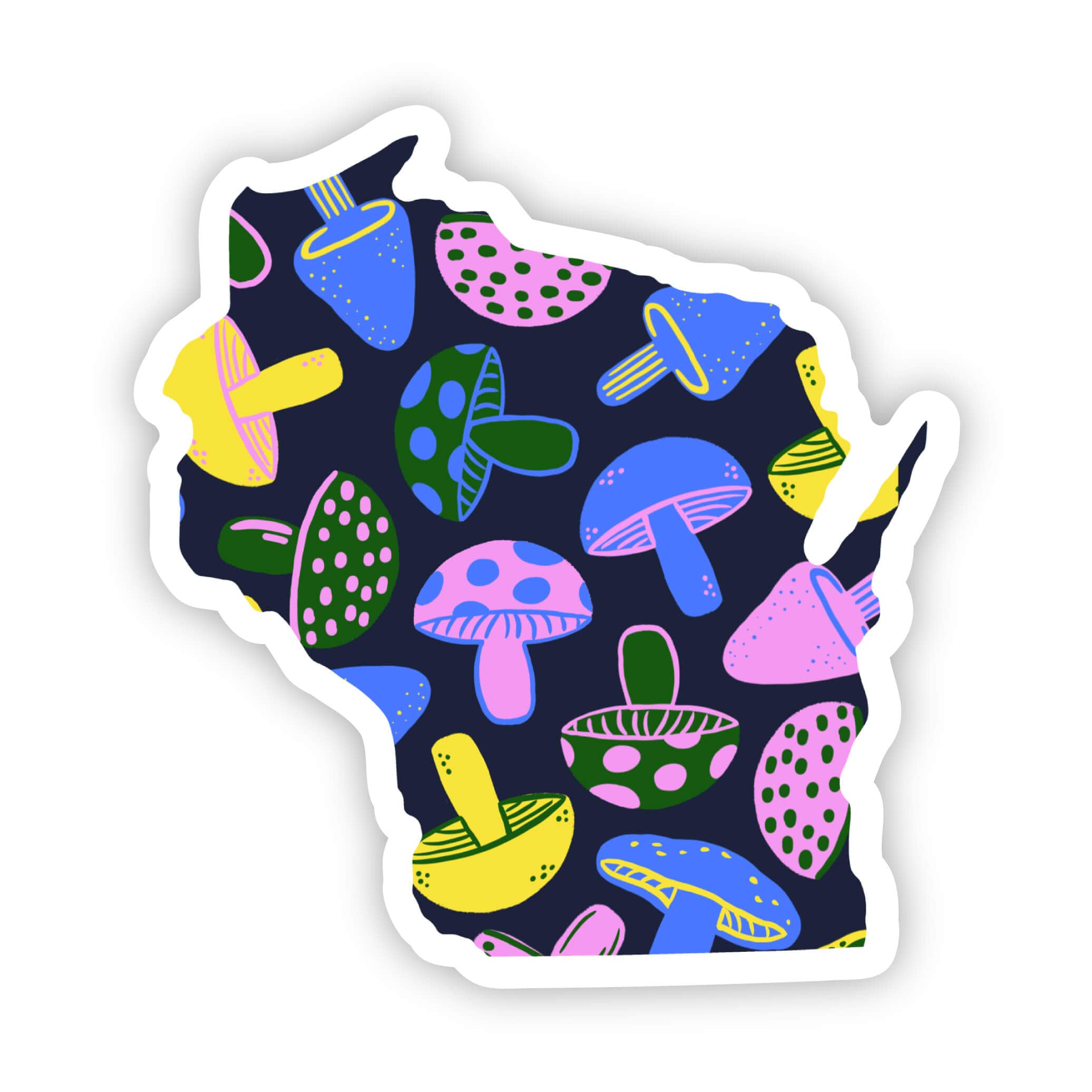  Wisconsin Sticker - Mushroom、mySite、ghnorth