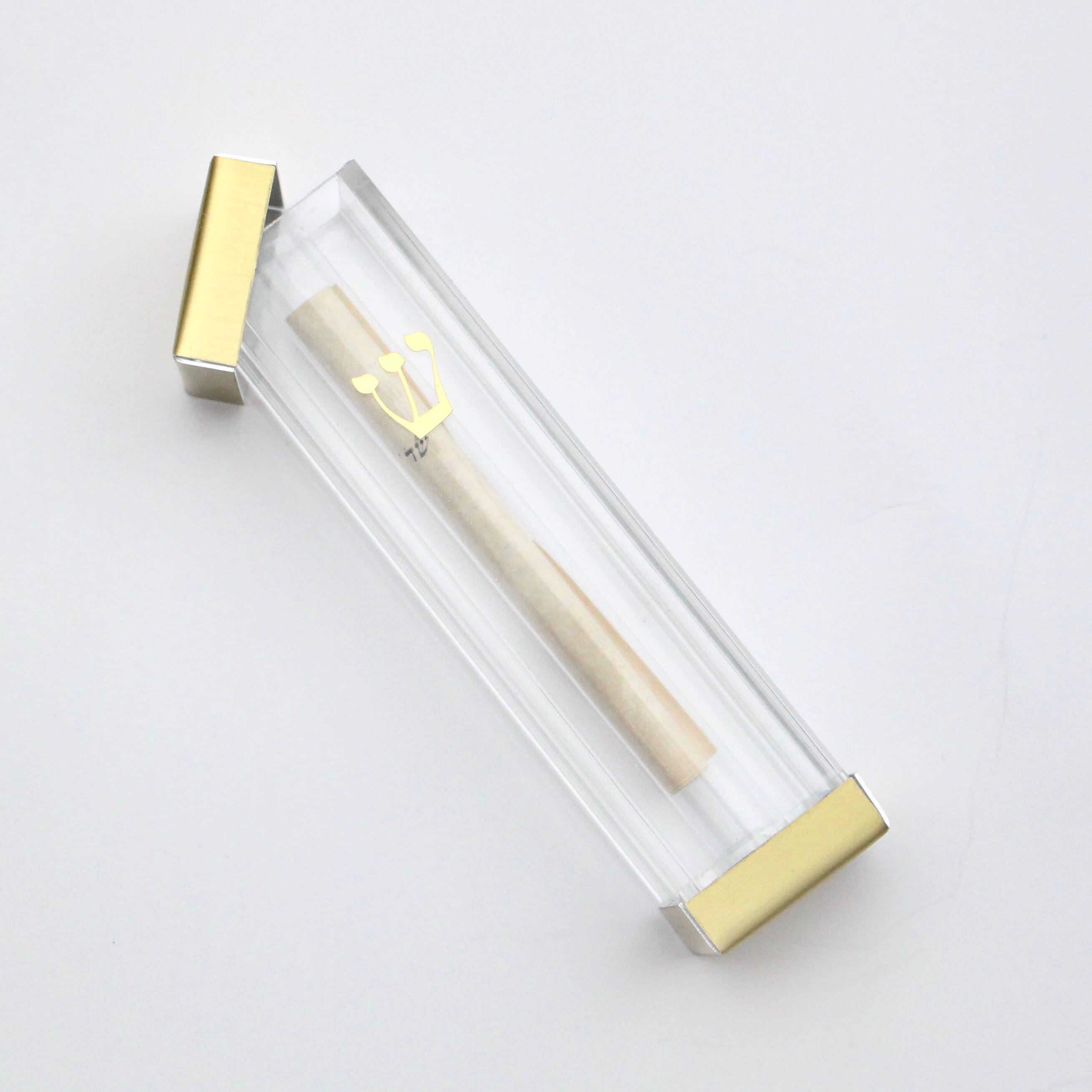 Fill-Your-Own Wedding Shards Mezuzah - Gold、mySite、topwebapps