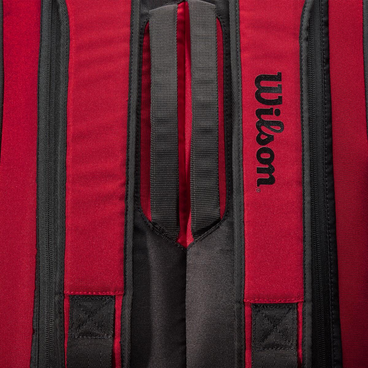 Wilson Clash v2 Super Tour 9 Pack Racquet Bag (Red/Black)