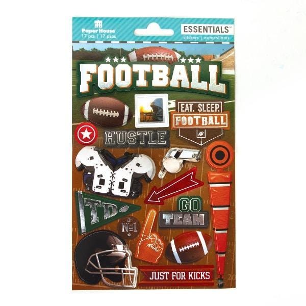  Scrapbook Stickers - 3D Football Essentials、mySite、ghnorth