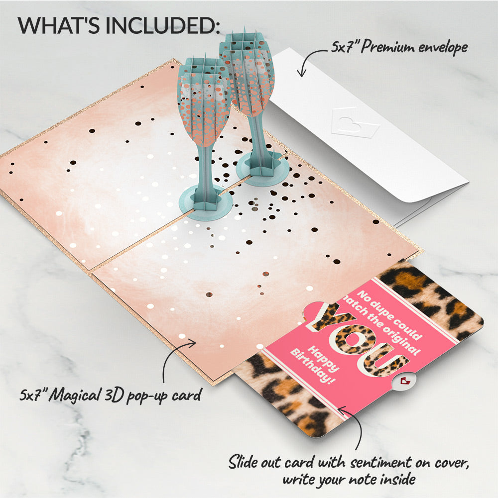 Champagne Toast Birthday Pop-Up Card and The original YOU Sentiment Set、mySite、solidvoid