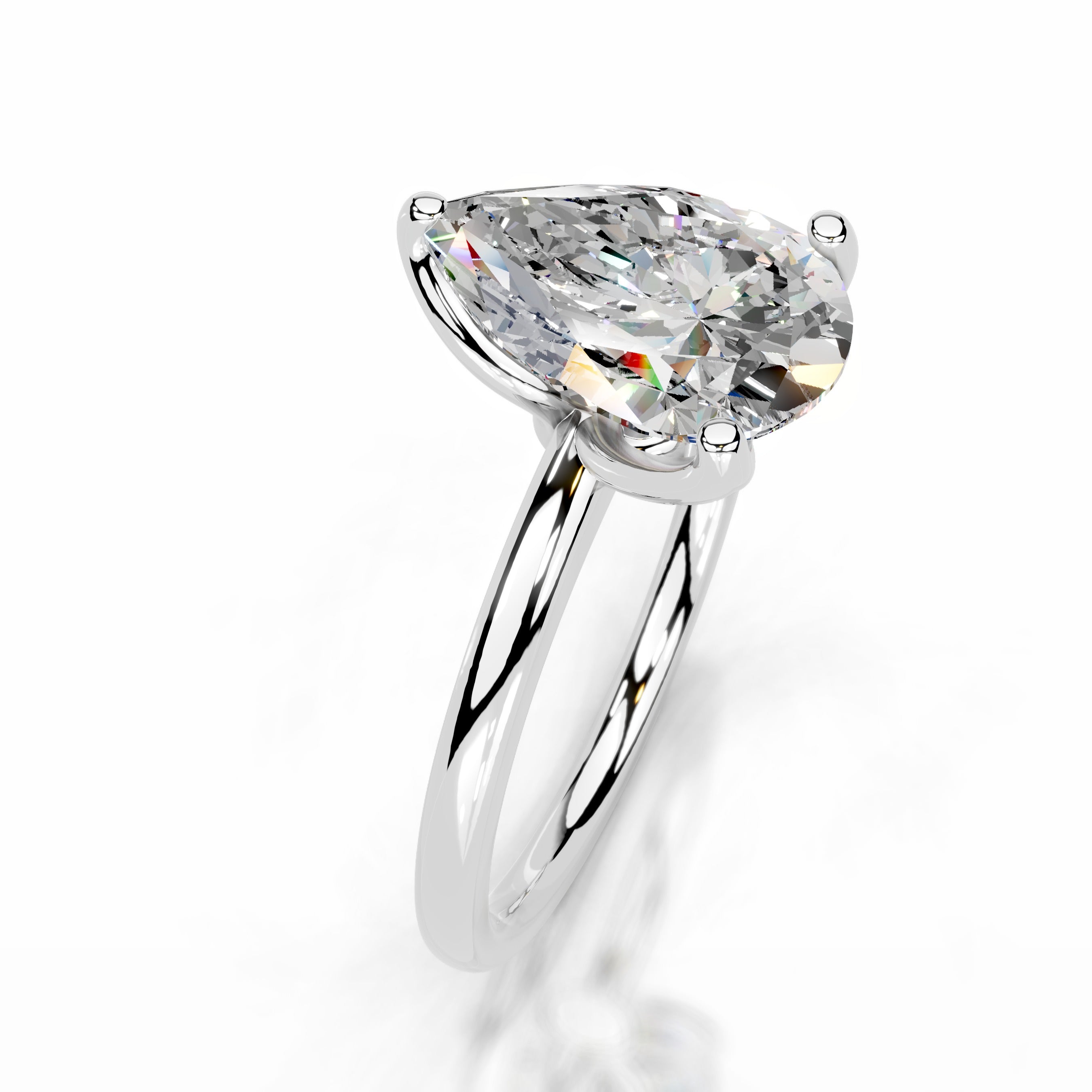 Phoenix Moissanite Ring - 14K White Gold、mySite、hinf8tx79