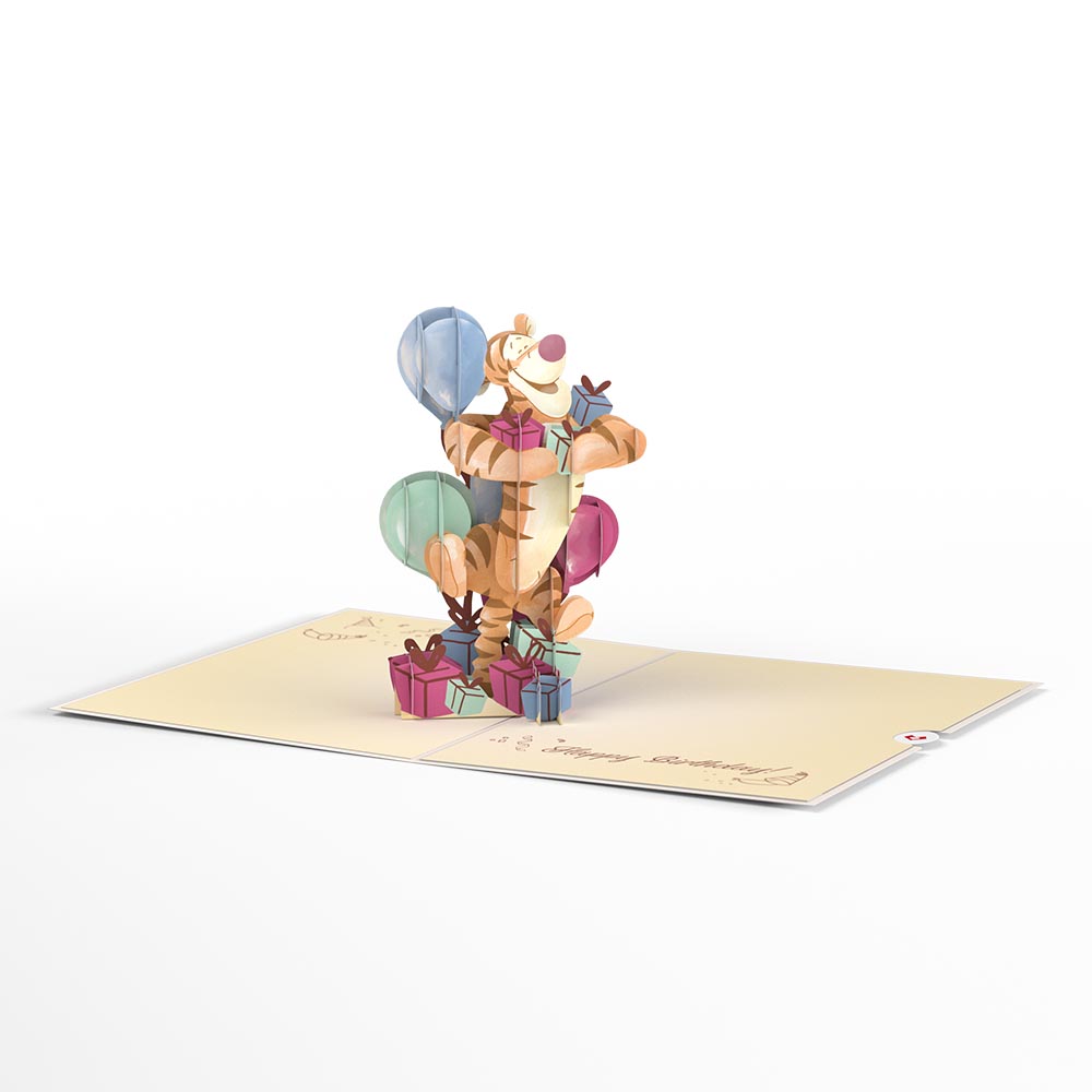 Disney's Winnie The Pooh Tigger Wonderful Birthday Pop-Up Card、mySite、solidvoid