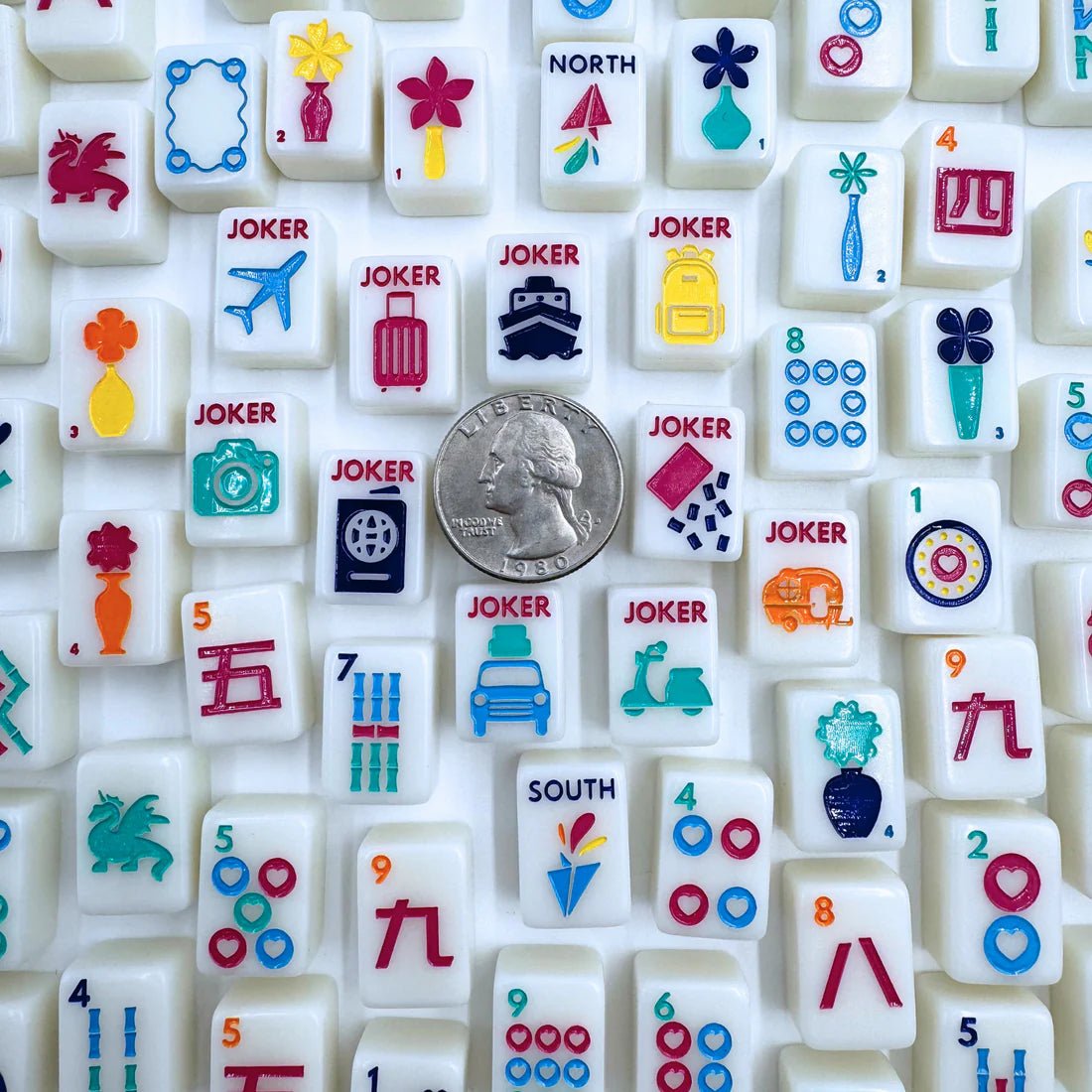  Mini Anywhere Travel Mahjong Tiles Complete Set、mySite、elrpsem3k