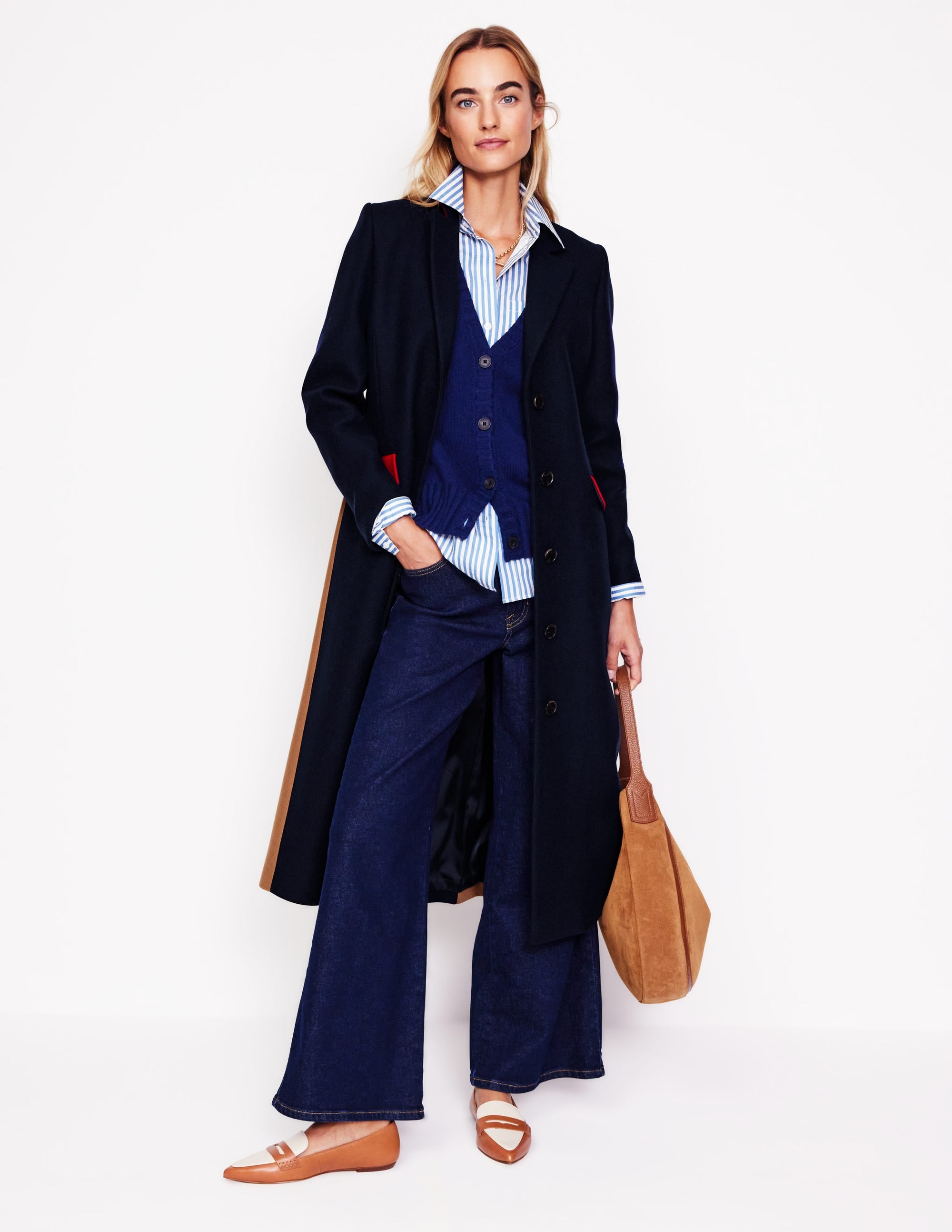  Connie Relaxed Cotton Shirt-Ticking Stripe Union Jack、mySite、ashleygrahame