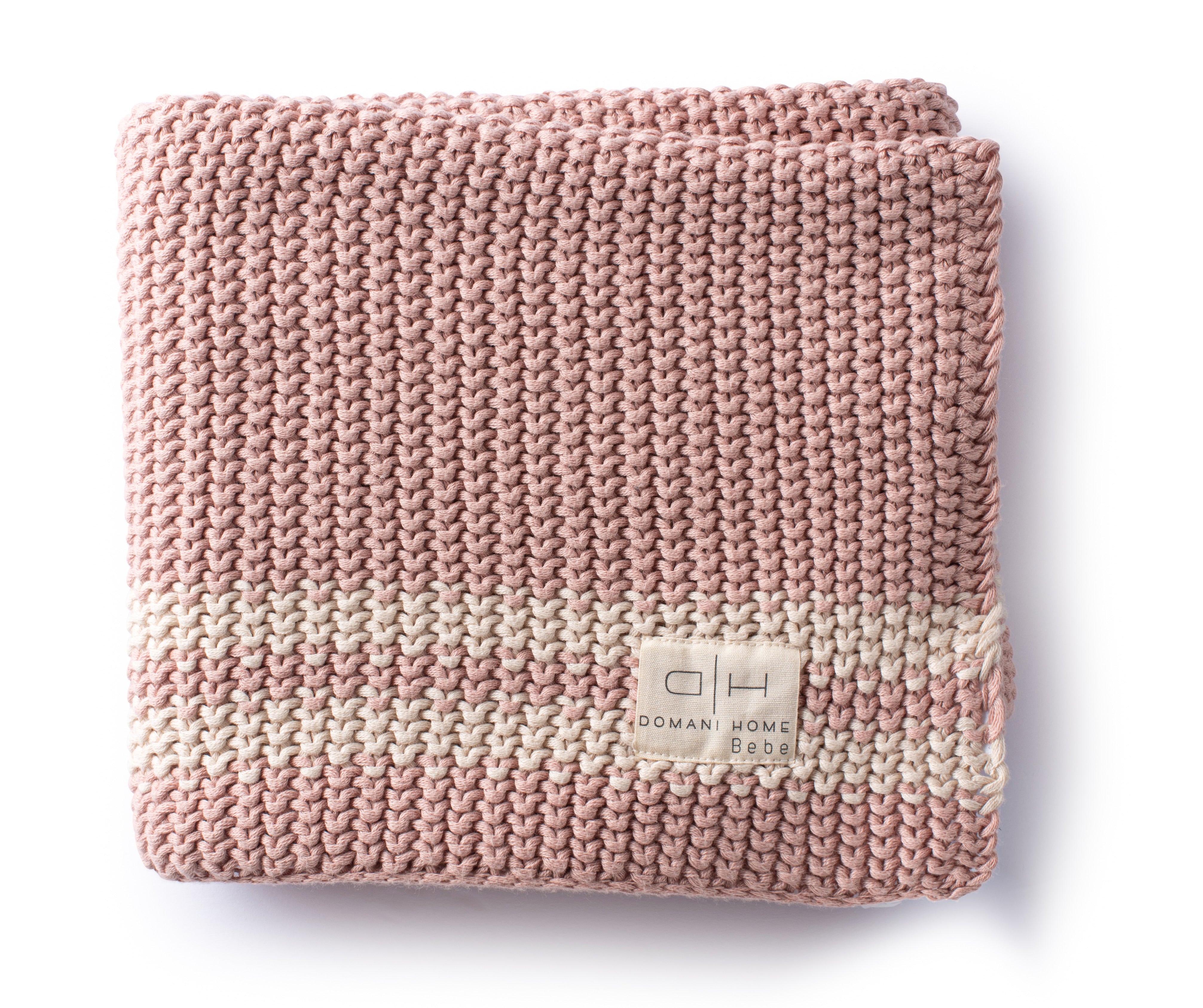  DH Marici Pink Shell Striped Baby Blanket、mySite、elrpsem3k