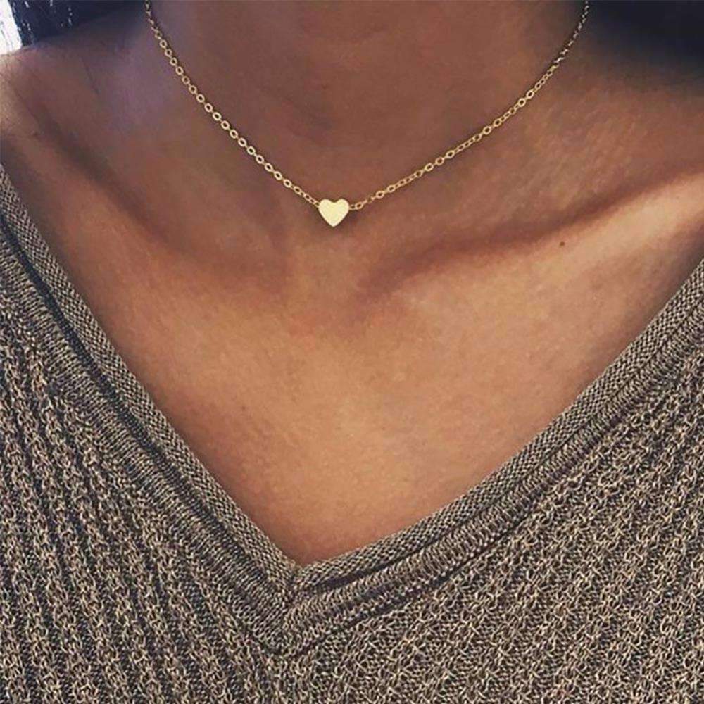 Dainty Heart Chain Necklace、mySite、camillekostekn