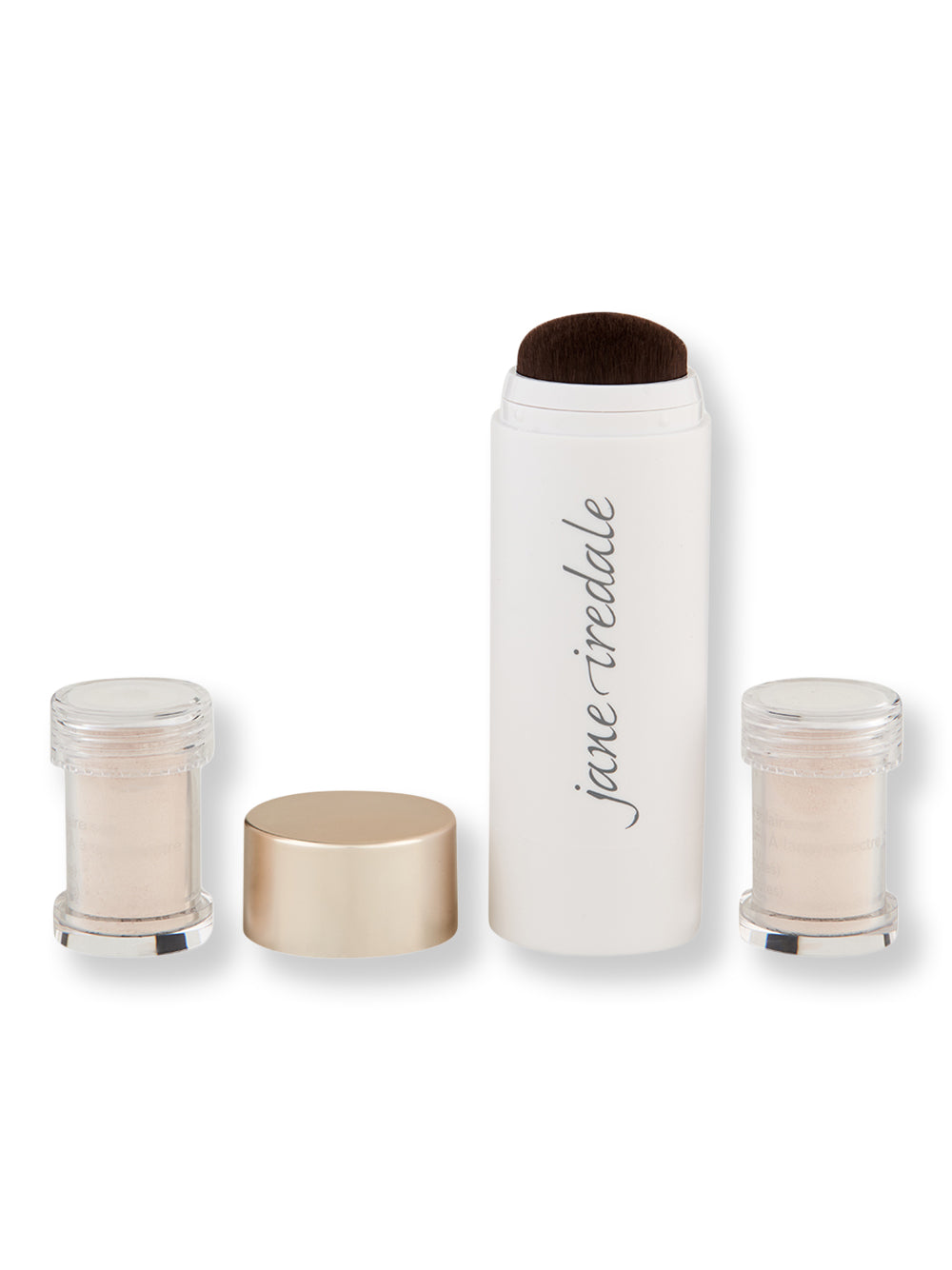 Jane Iredale Powder-Me SPF 30 Dry Sunscreen Refillable Brush + 2 Refills、mySite、gigharbornorthrealestate