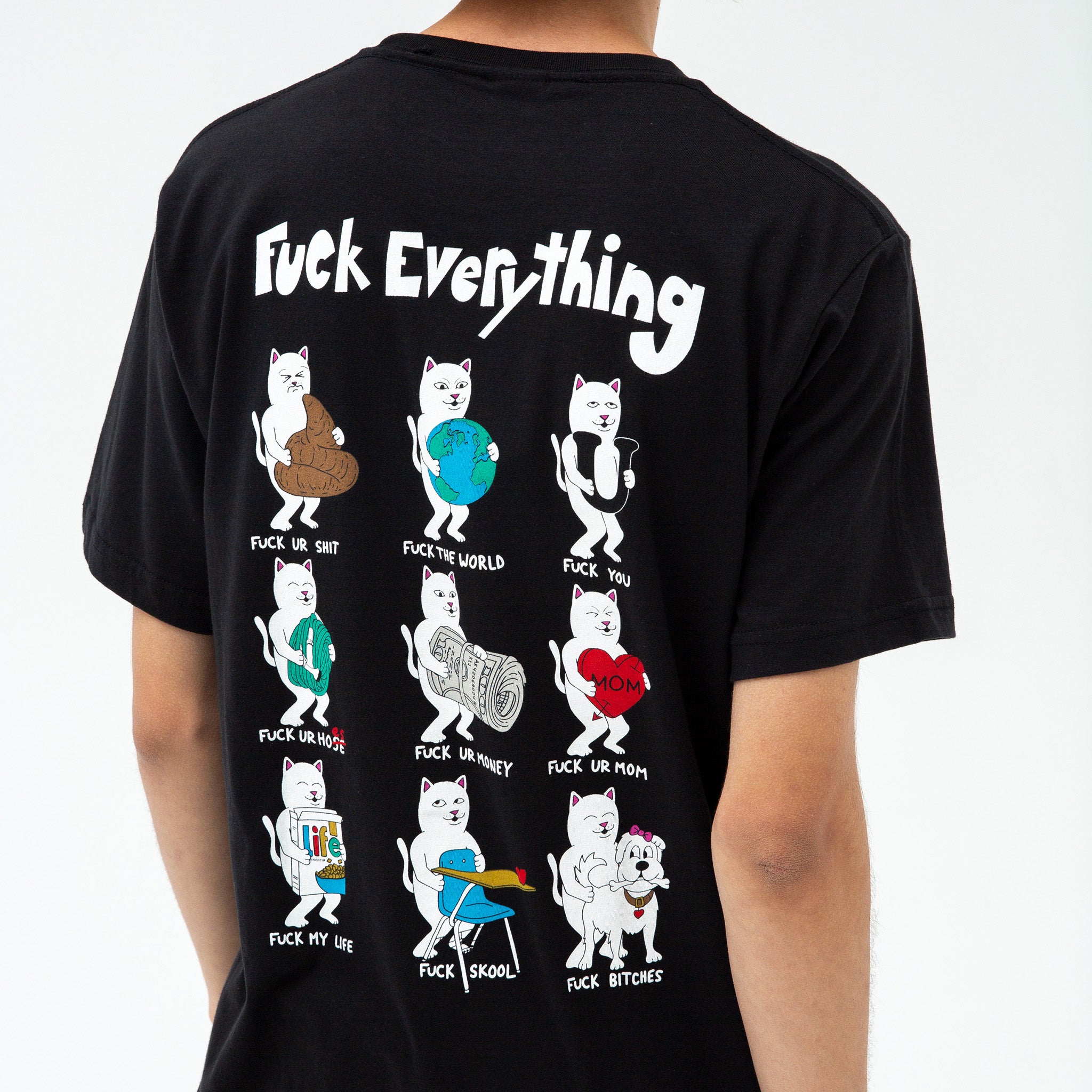  Fuck Everything Tee (Black)、mySite、merchandisen