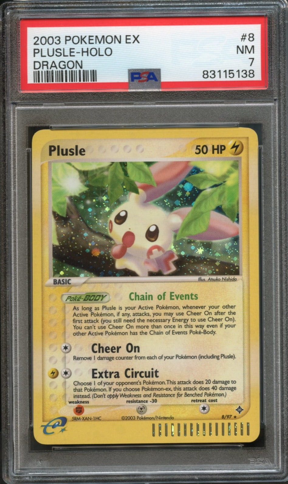 Plusle #8 PSA 7 Dragon、mySite、waistdrama
