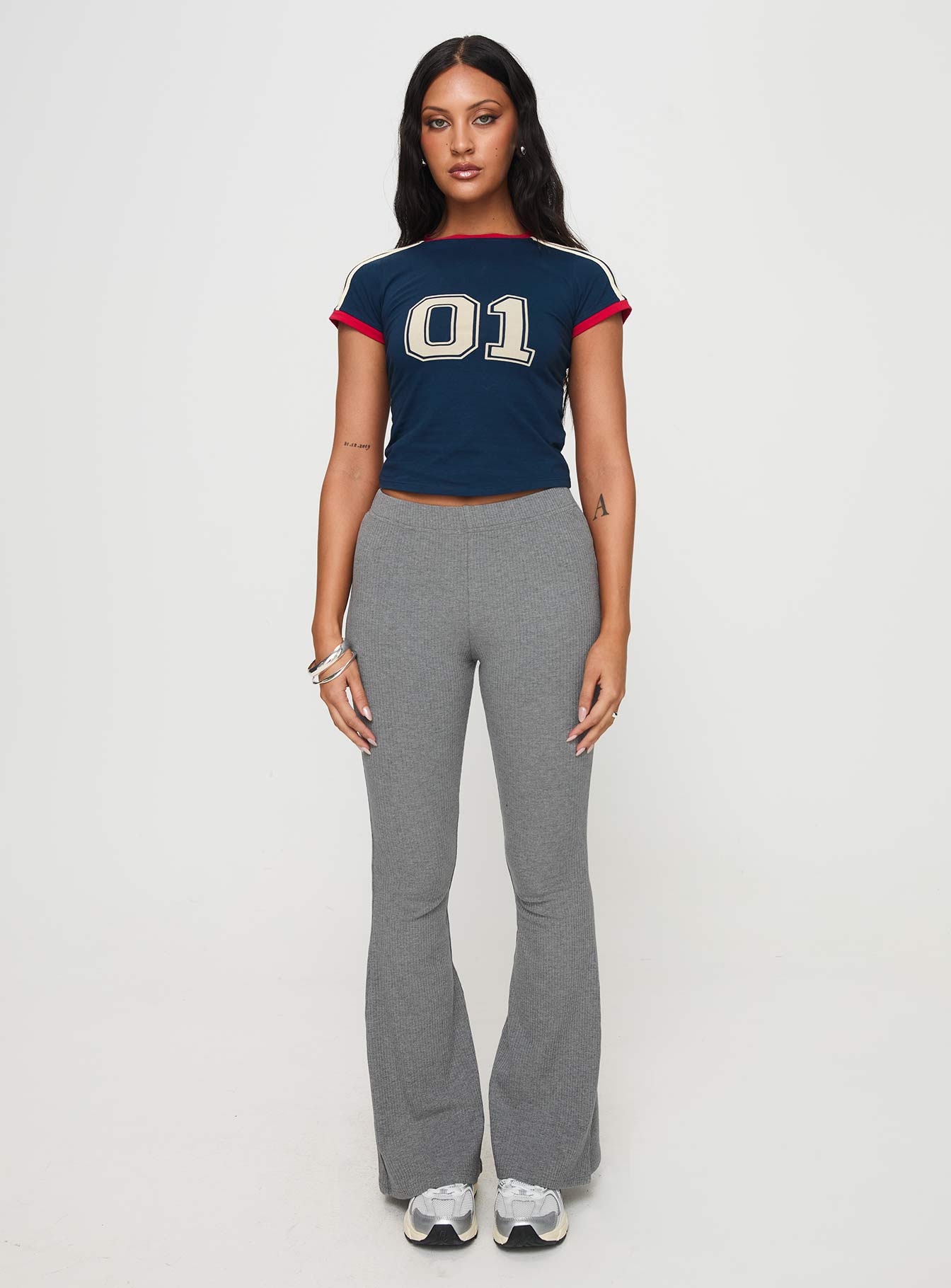 Ramirez Flared Pants Grey、mySite、solidvoid