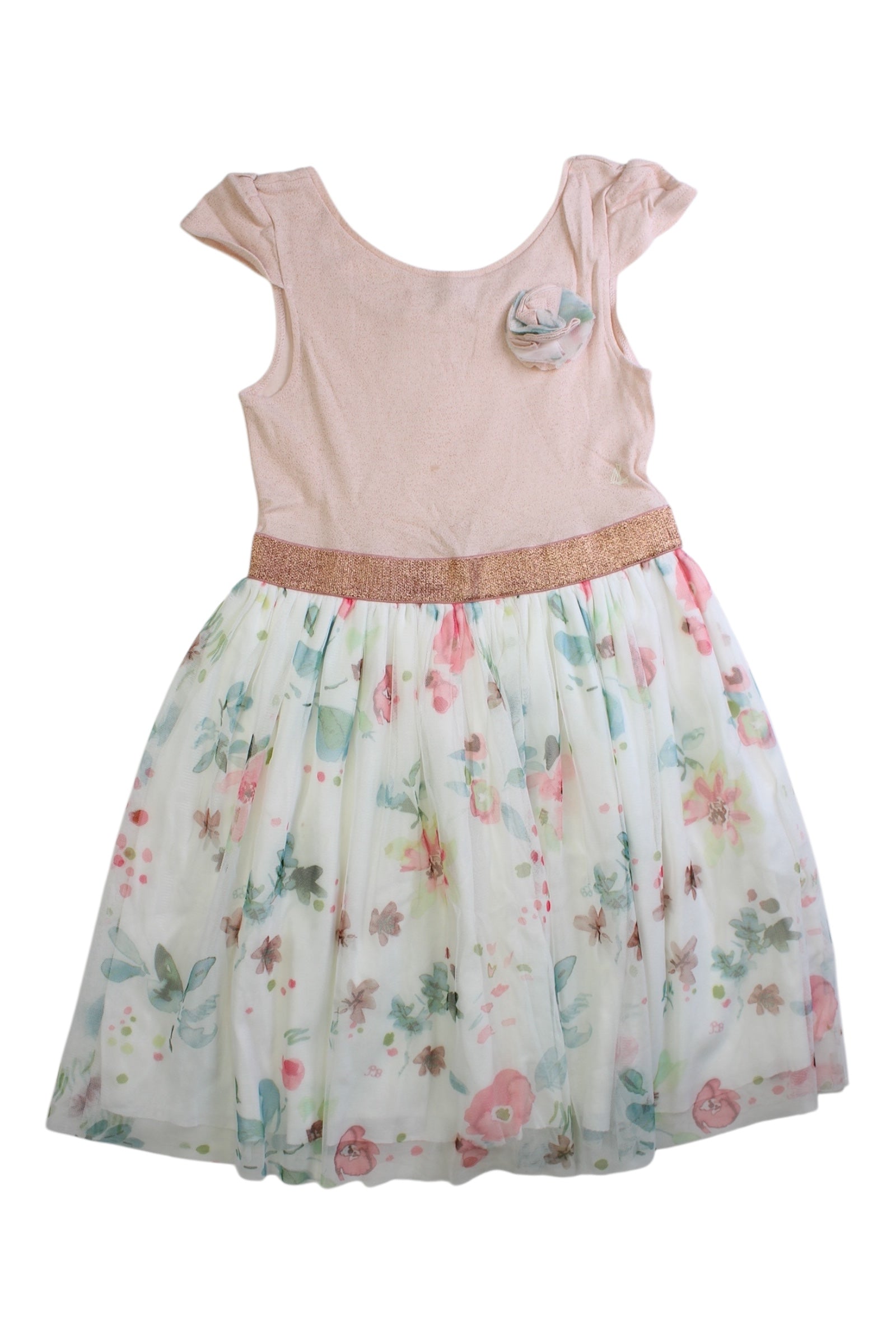 Petit Bateau Floral Tulle Dress 6T、mySite、g9winljtr