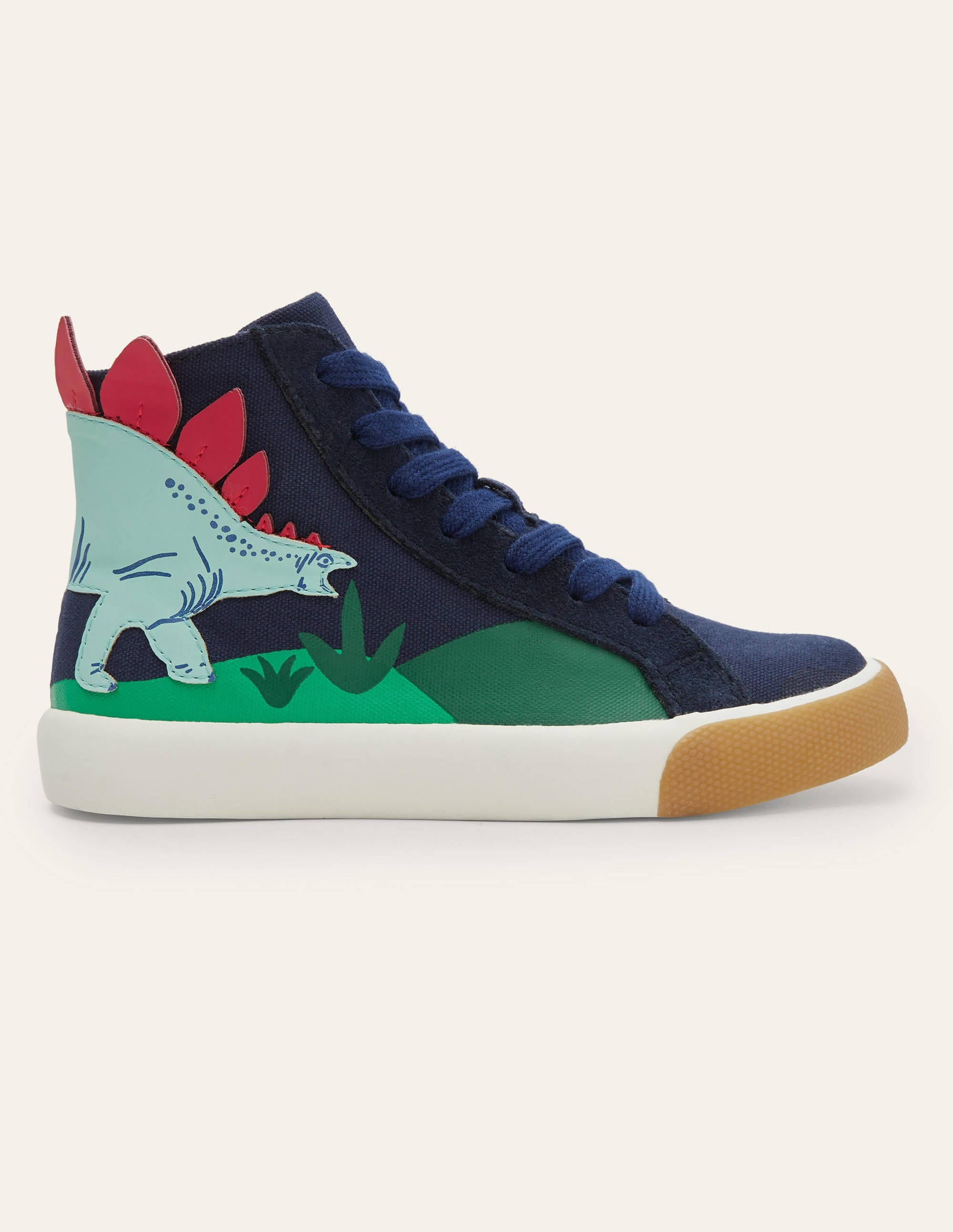  Novelty High Tops-College Navy Dinosaur、mySite、ashleygrahame
