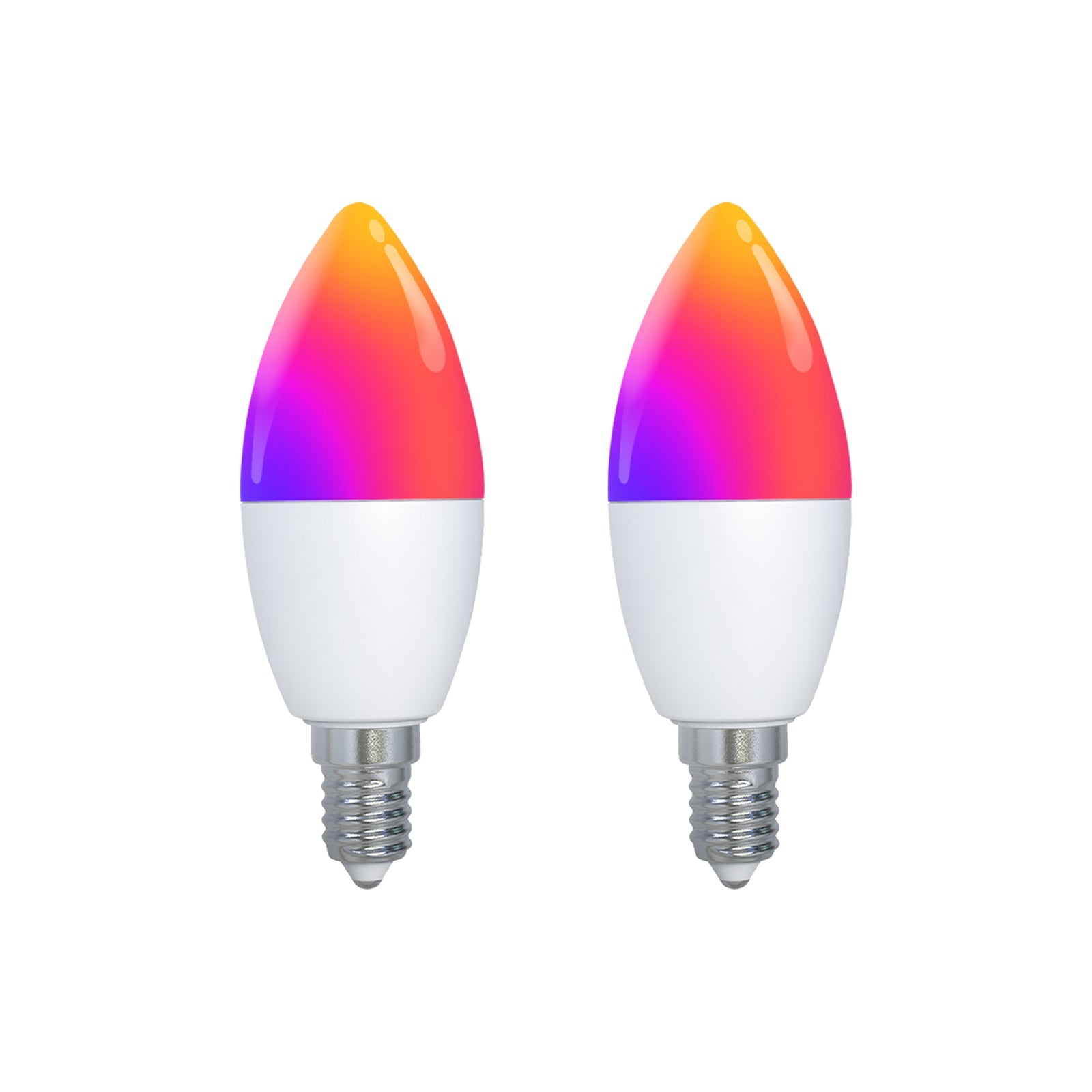 Tuya Matter WiFi Smart LED E14 Dimmable Light Bulbs 2700-6500K+RGB、mySite、fannypackpong