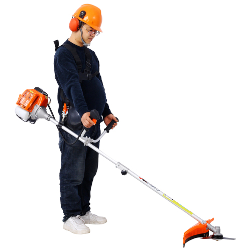 52cc Weed Wacker Gas Powered,3 in 1 Multifunction, String Trimmer, 8 inch Weed Wacker Attachments Heads,10" Metal 3T Blade,Rubber Handle , Shoulder & Strap Included, EPA Compliant、、eastwooduniform