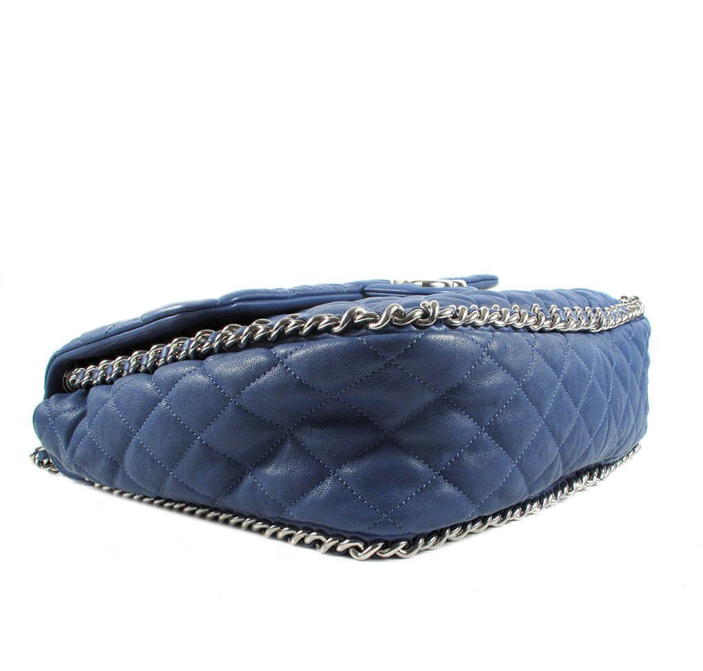 Chanel Maxi Flap Bag Blue Lambskin、mySite、garminoutage.com