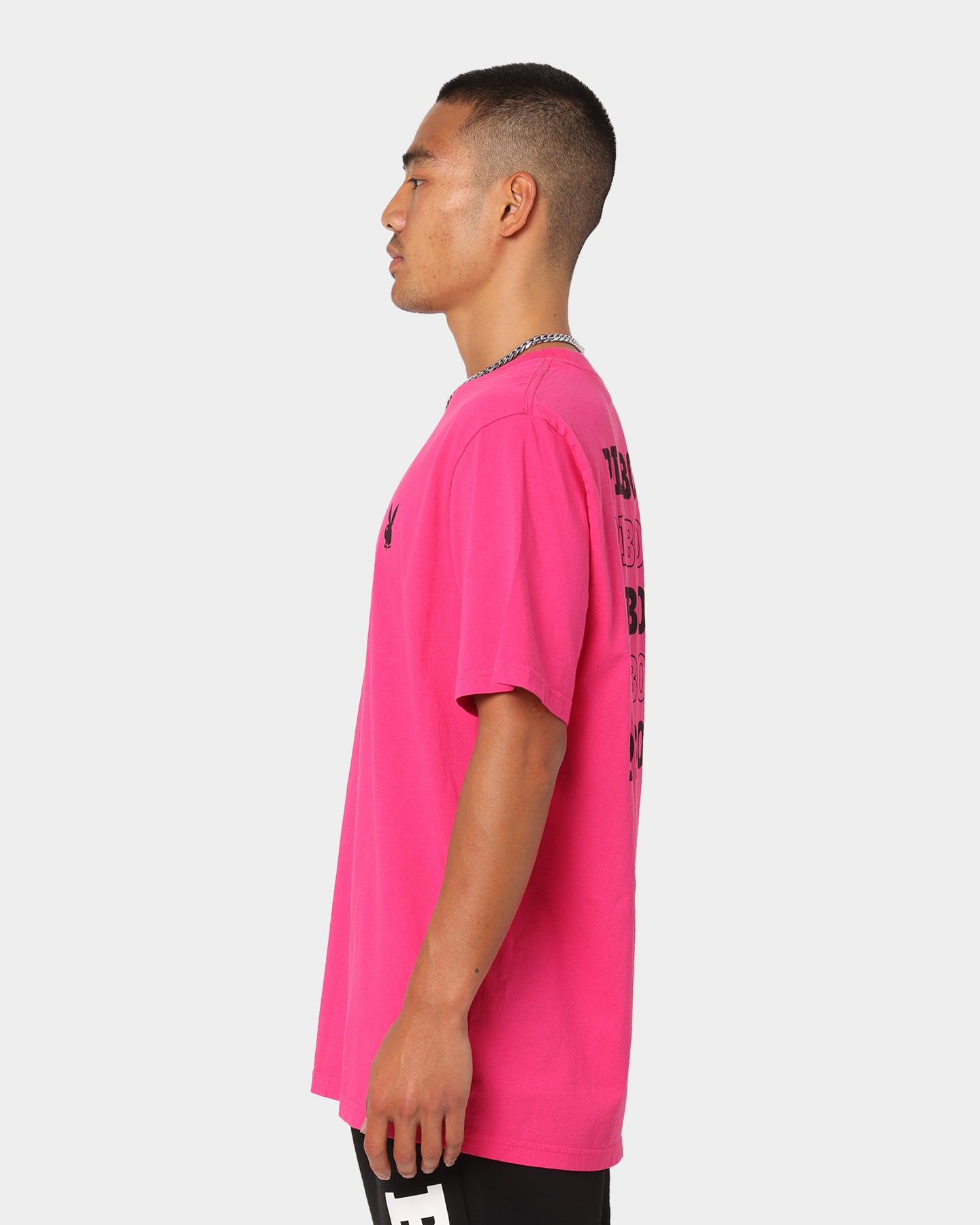 Playboy Stack T-Shirt Hot Pink、mySite、zt4zffjzw