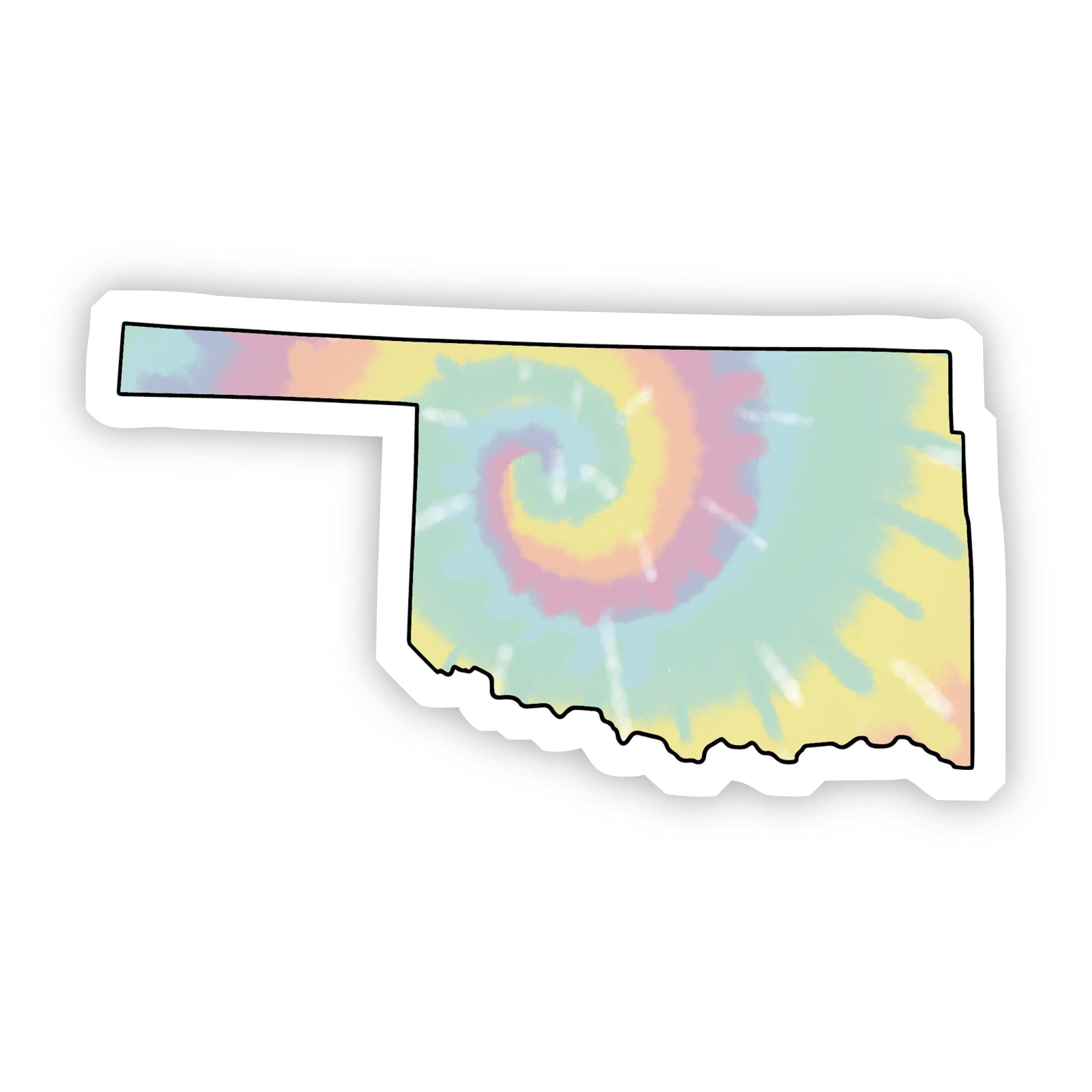  Oklahoma Tie Dye Sticker、mySite、elrpsem3k