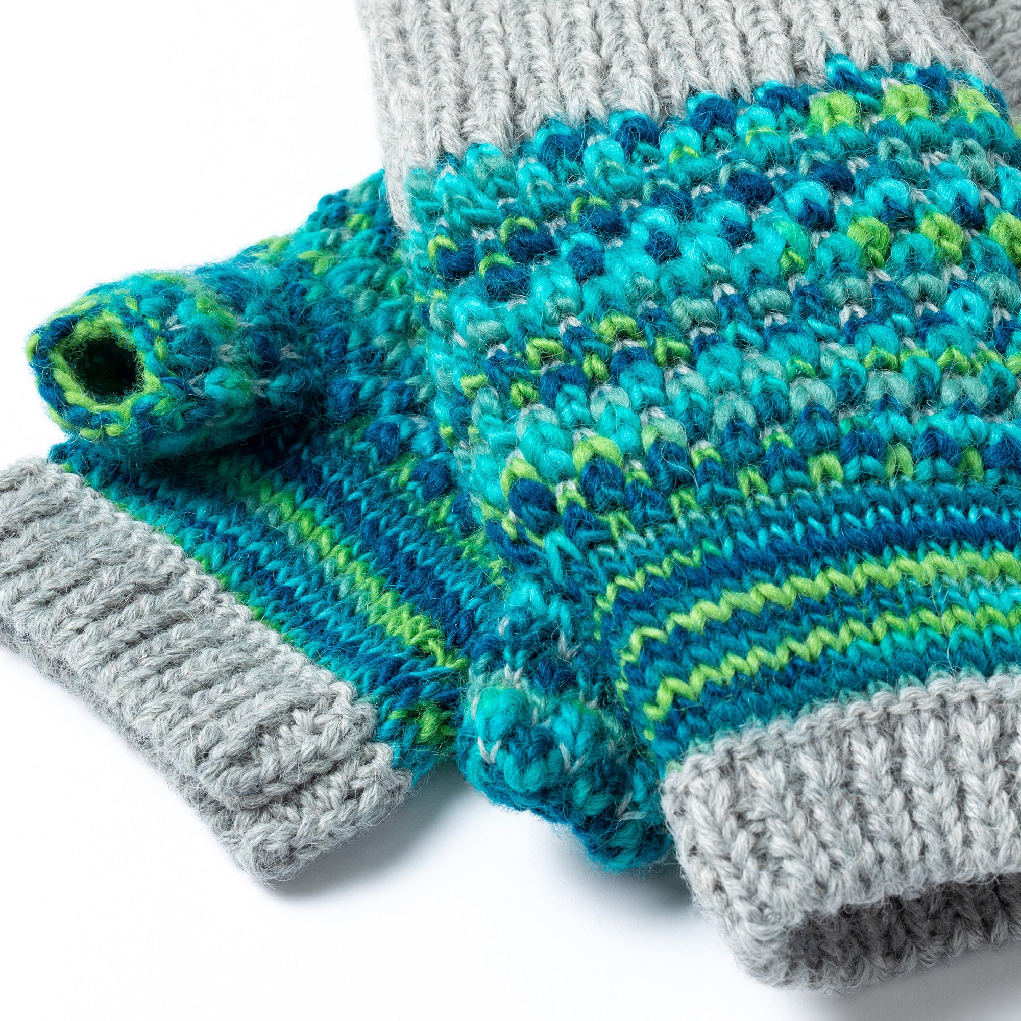 Splash of Color Alpaca Fingerless Mittens、mySite、camillekostekn