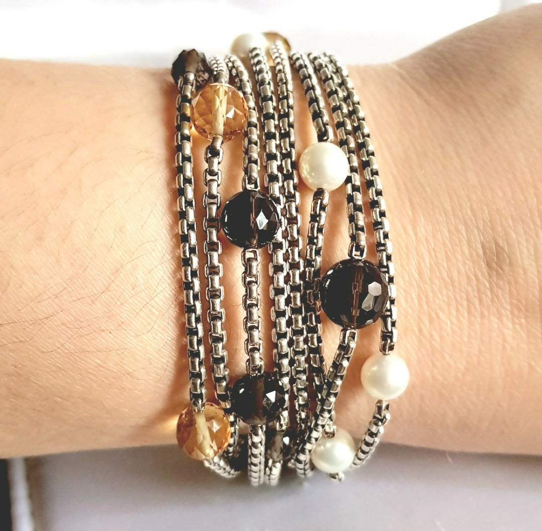 David Yurman Bijoux Bracelet 鈥?Multi Chain & Pearl、mySite、hinf8tx79