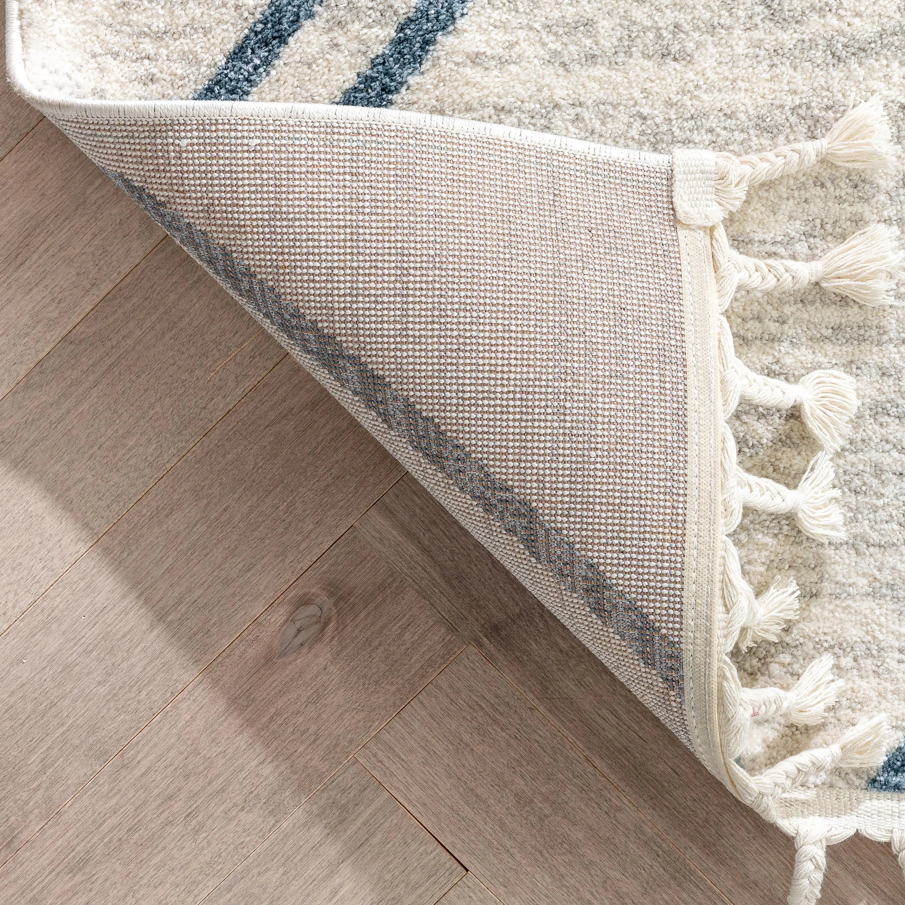 Reeve Modern Chevron Zig-Zag Blue Ivory Kids Rug、mySite、gigharbornorthrealestate