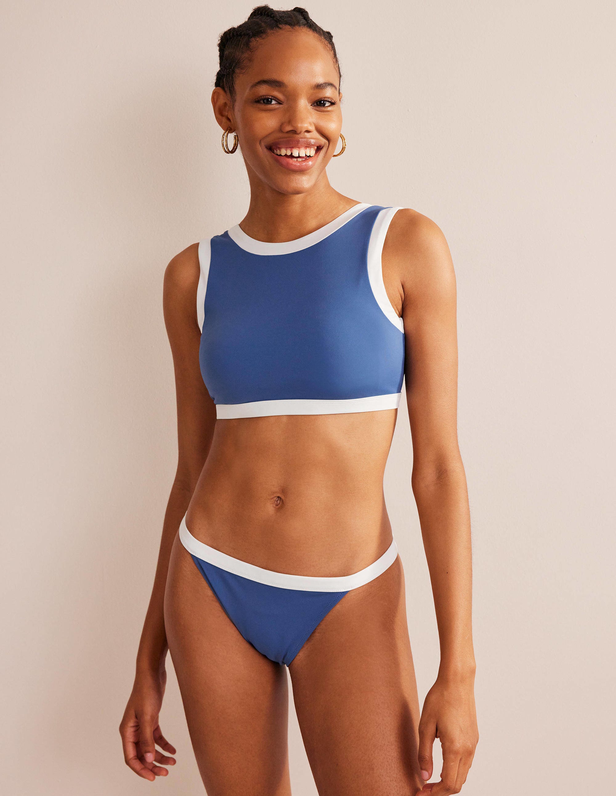  Racer Crew Neck Bikini Top-Globe Colourblock、mySite、ashleygrahame