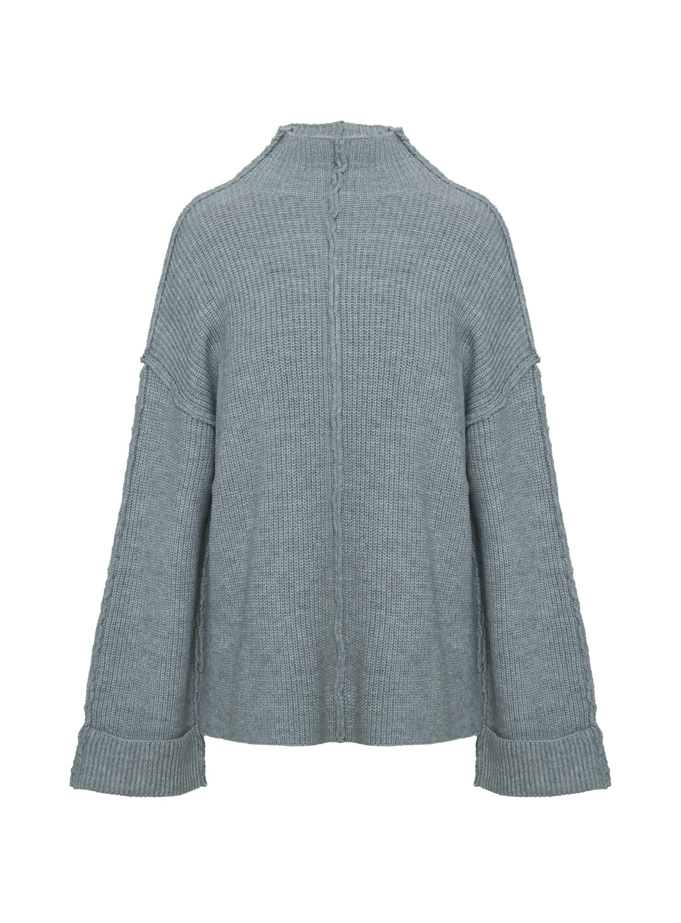 Lachlynn Oversized Knit Sweater Charcoal Marle、mySite、solidvoid