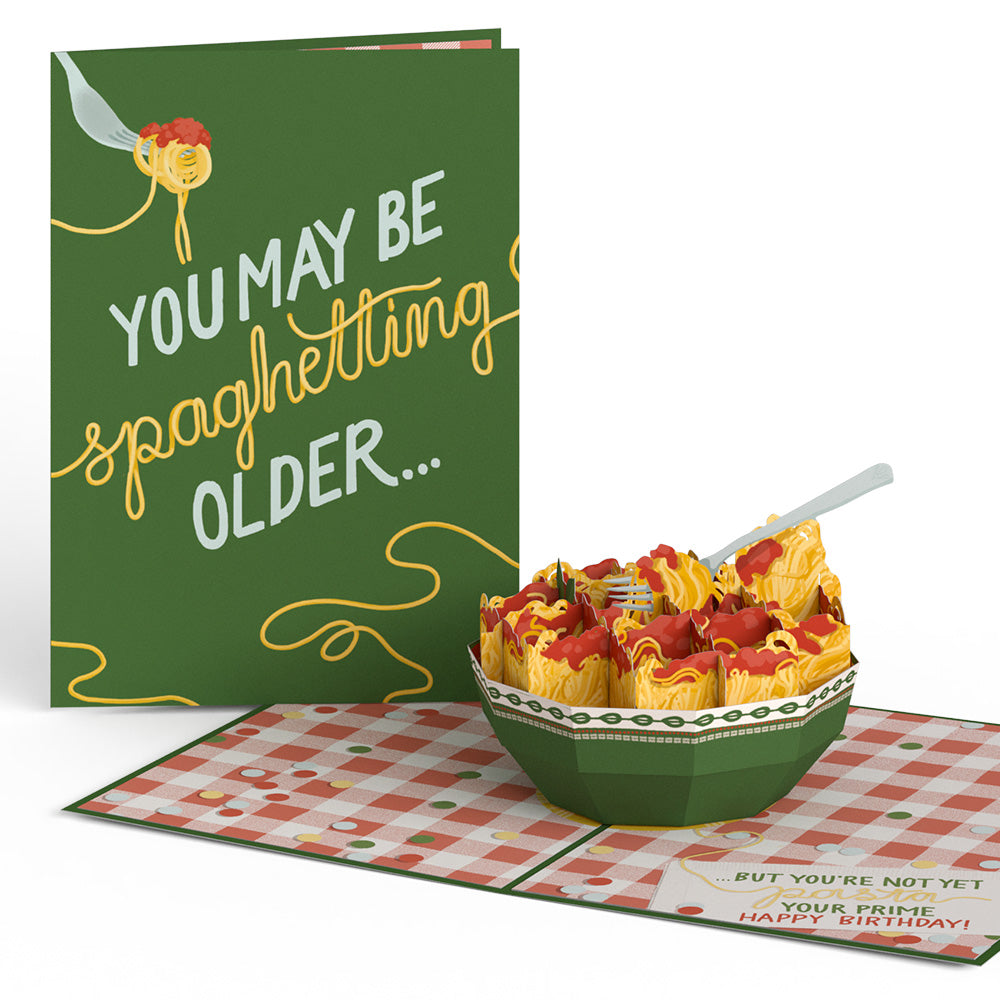 Spaghetting Older Birthday Pop-Up Card、mySite、solidvoid