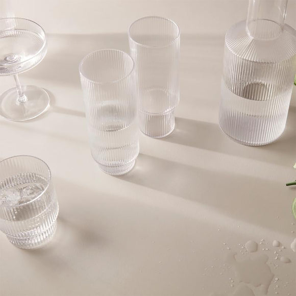  Ripple Long Drink Glass (Set of 4)、mySite、sugarbowlscore