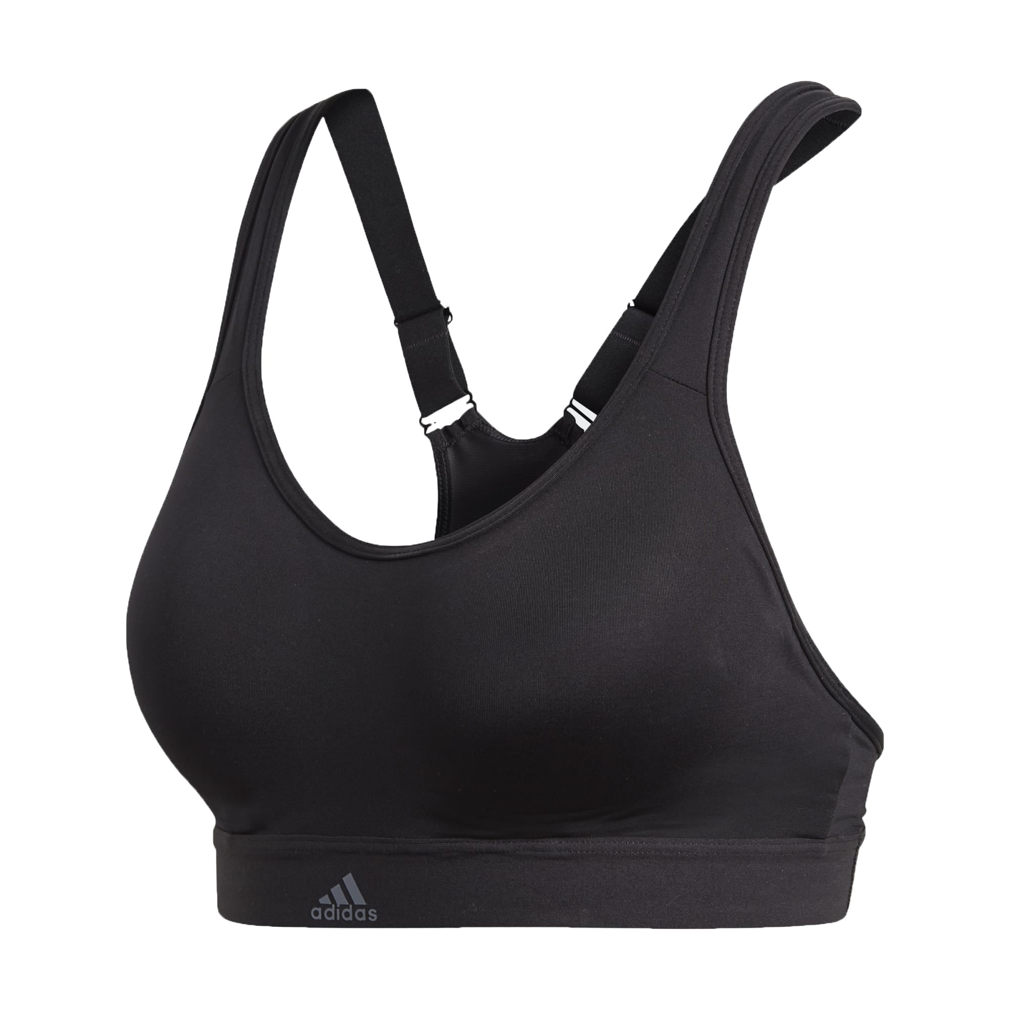 adidas Women's Stronger For It Racer Sports Bra Black、mySite、noshort
