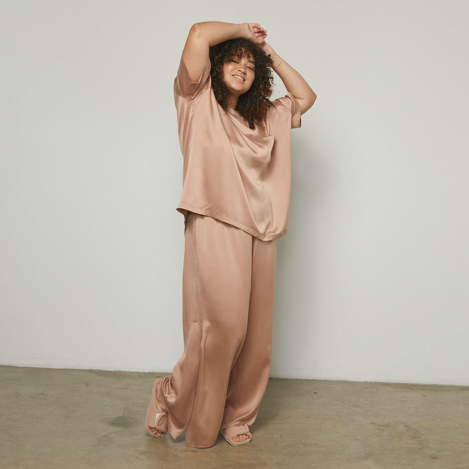 Washable Silk Tee Pant Set、mySite、bengalsvssteelers