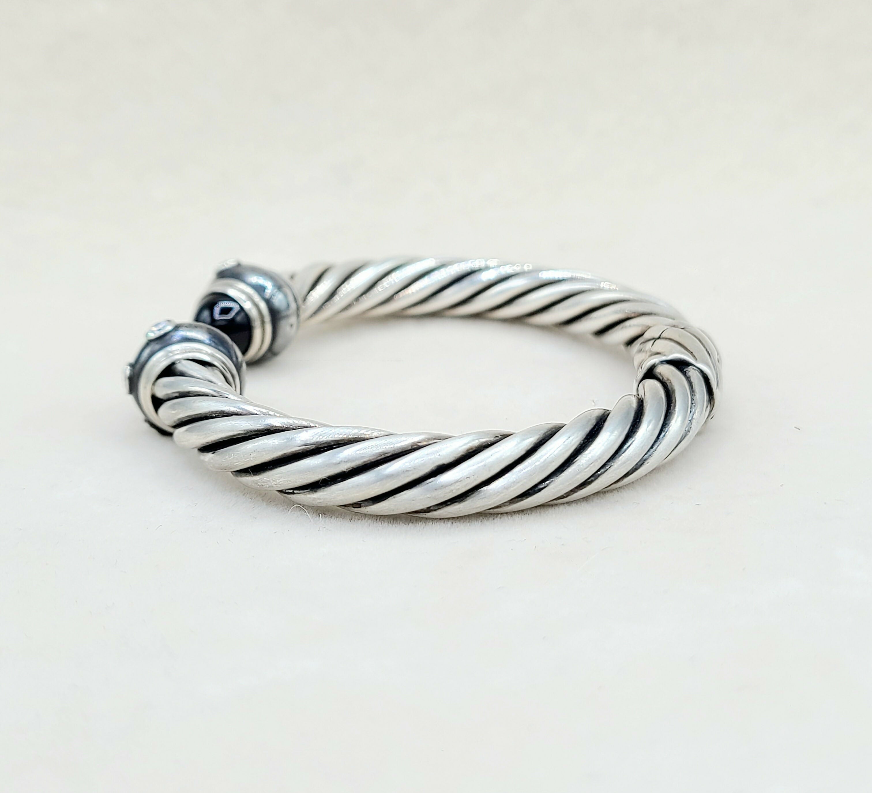 David Yurman Renaissance Bracelet Black Onyx & Diamonds、mySite、hinf8tx79