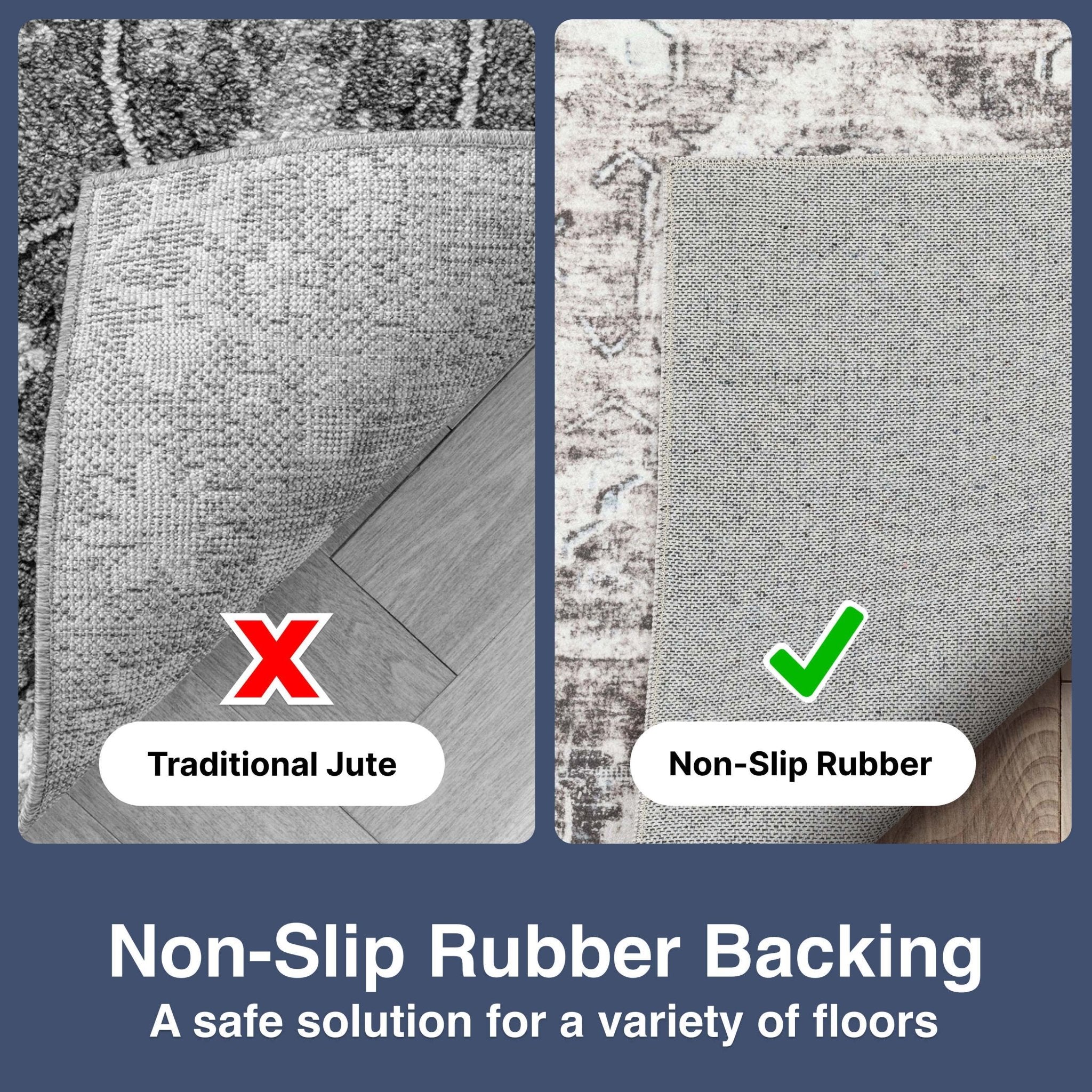 Elle Basics Intrigue Easy-Clean Washable Rug - Durable, Non-Slip, Low-Profile Design for Home Comfort、mySite、gigharbornorthrealestate