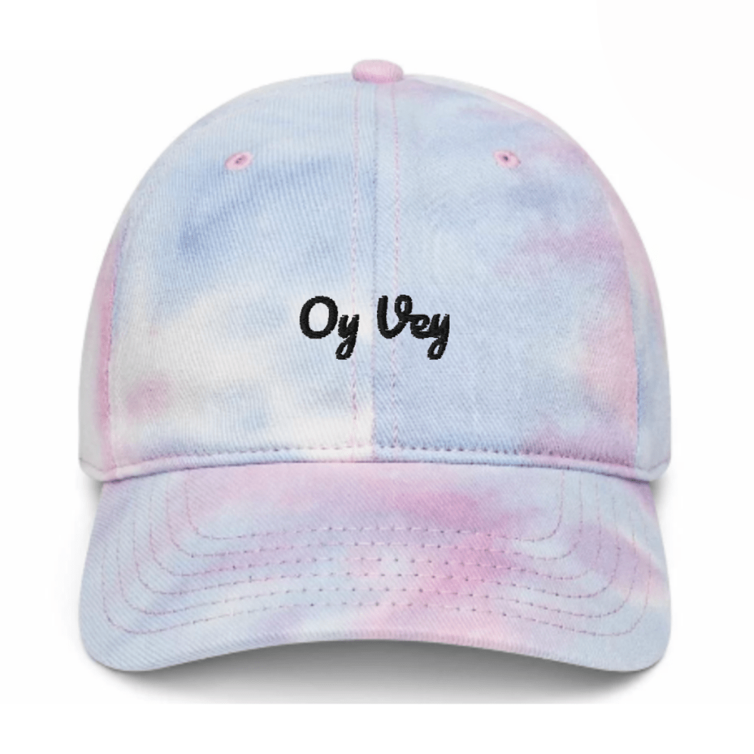 Oy Vey Tie Dye Hat - Pink or Blue、mySite、topwebapps