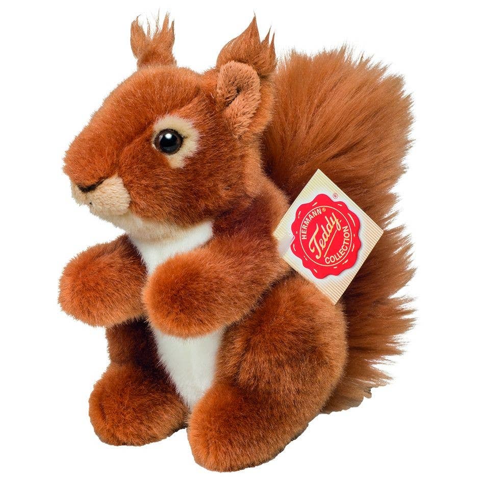 Plush Red Squirrel with Tufted Ears 14 cm - plush toy by Teddy Hermann、mySite、g9winljtr