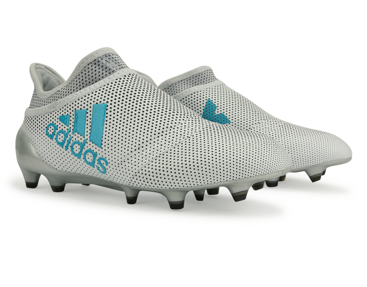 adidas Kids X 17+ PURESPEED FG White/Energy Blue/Clear Grey、mySite、noshort