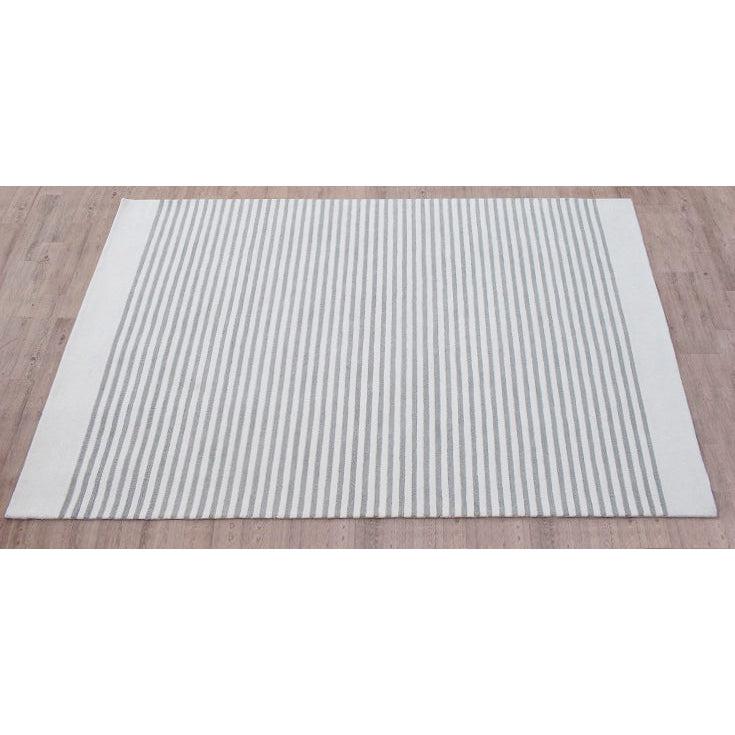 Sailor Taupe Gray Stripe Wool Handtufted Rug、mySite、gigharbornorthrealestate