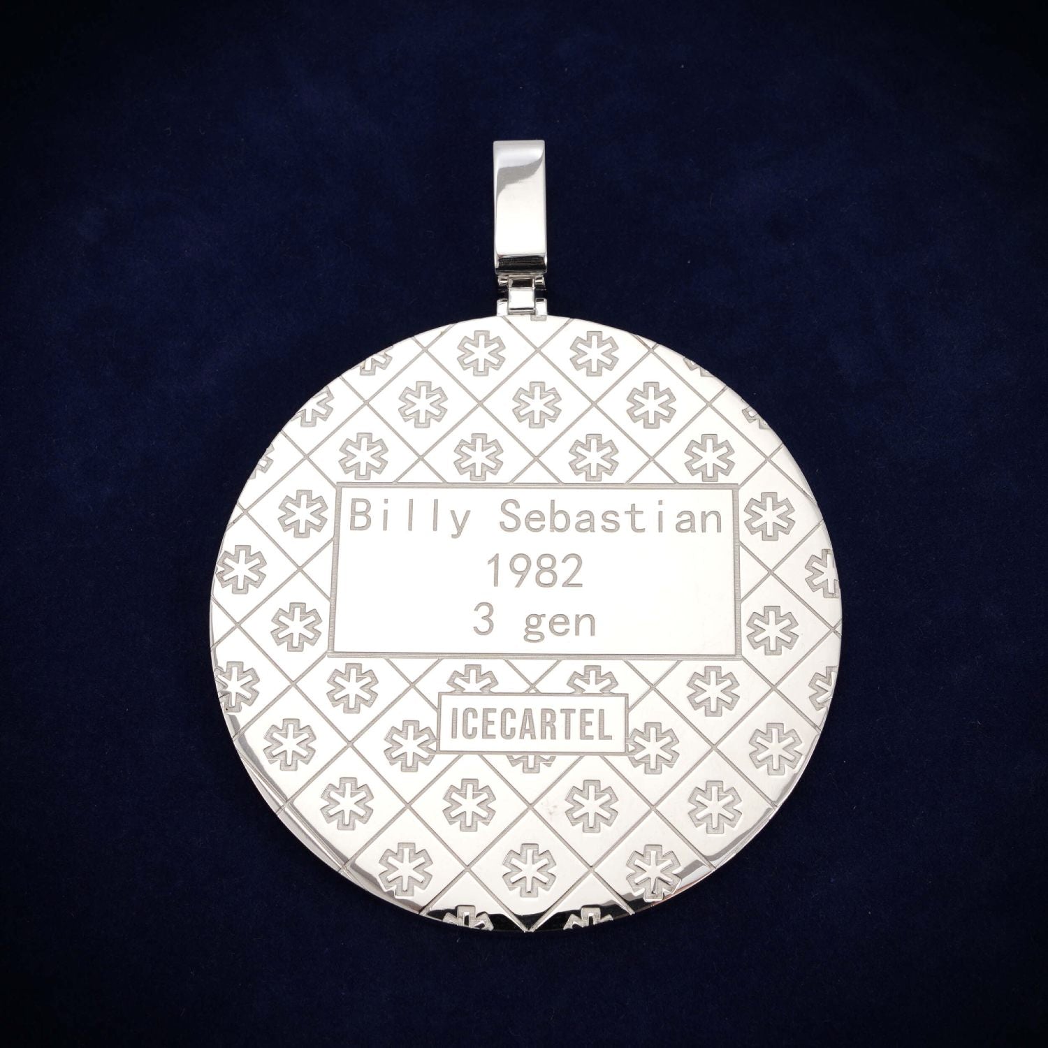 Custom 鈧? Moissanite Circle Pendant 14K Gold、mySite、hinf8tx79