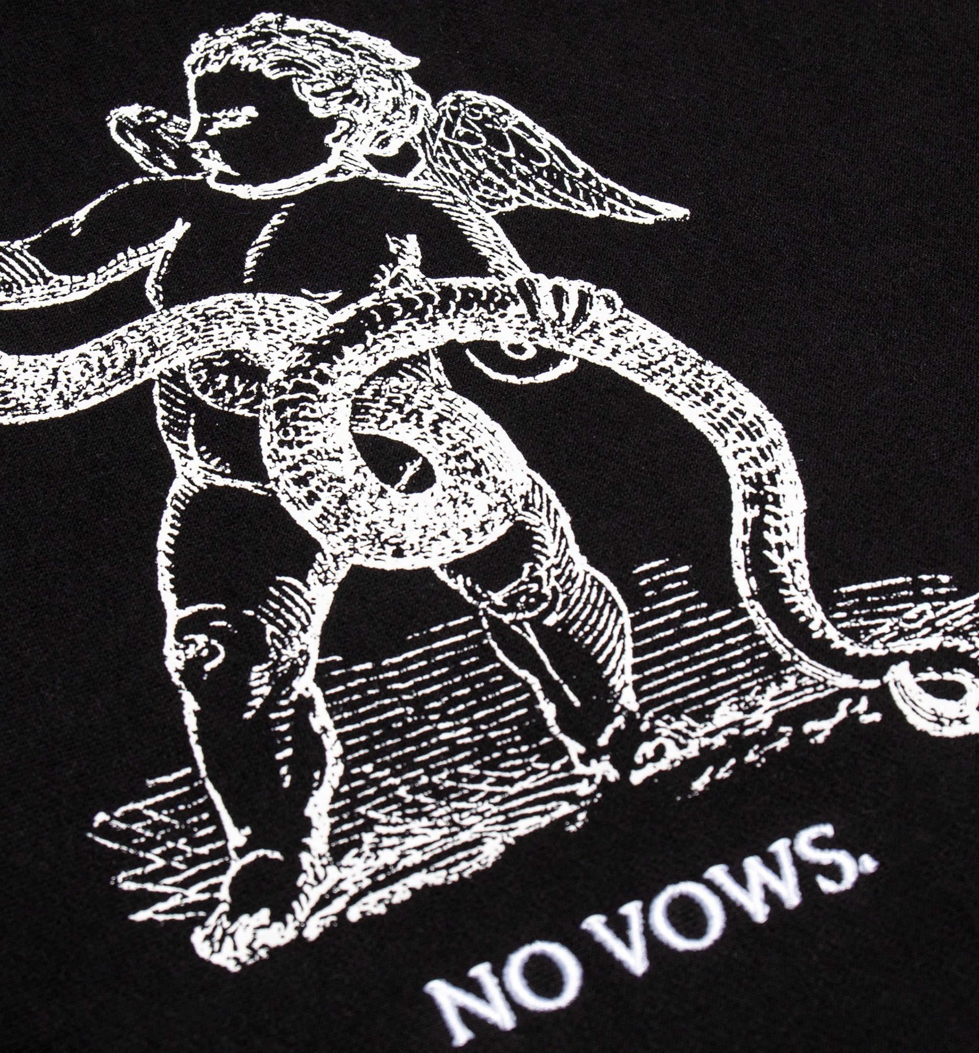 CTHDRL No Vows Core Fleece Hoody - Black/White、mySite、dreamappss