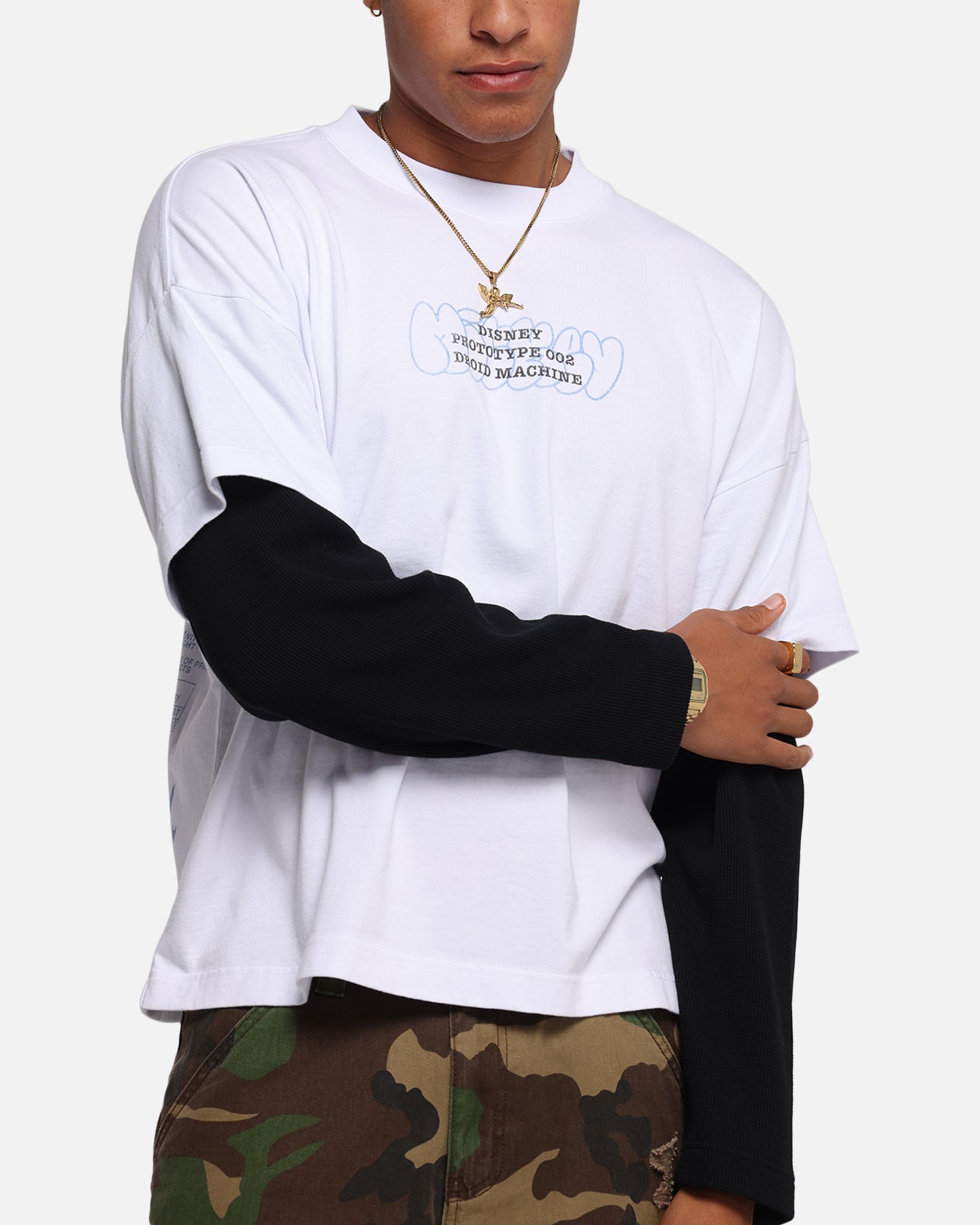 American Thrift Disney Mickey Prototype II Long Sleeve T-Shirt White、mySite、zt4zffjzw